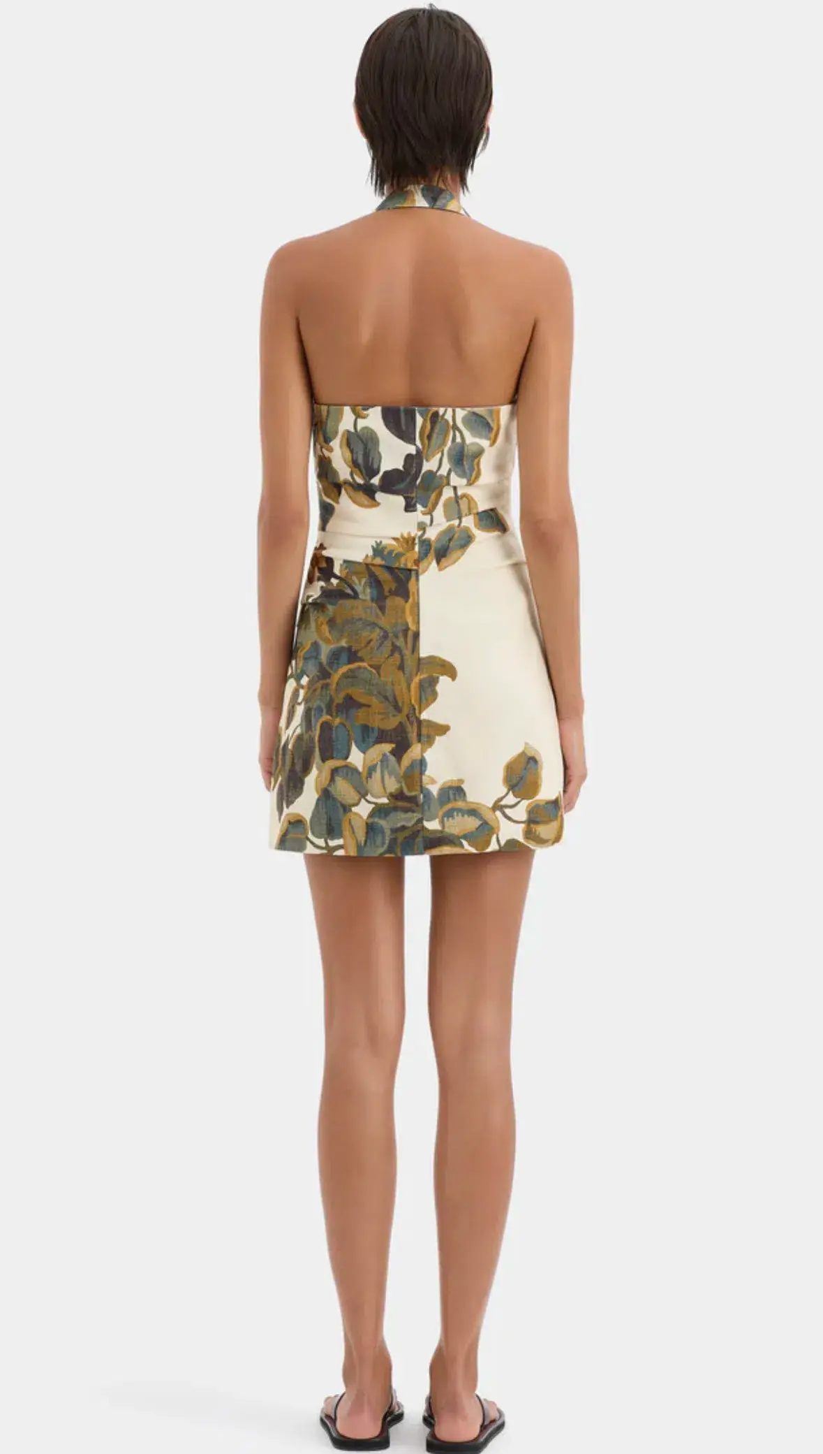 Sir The Label Evalita Halter Mini Dress Floral Size 8 - Image 1