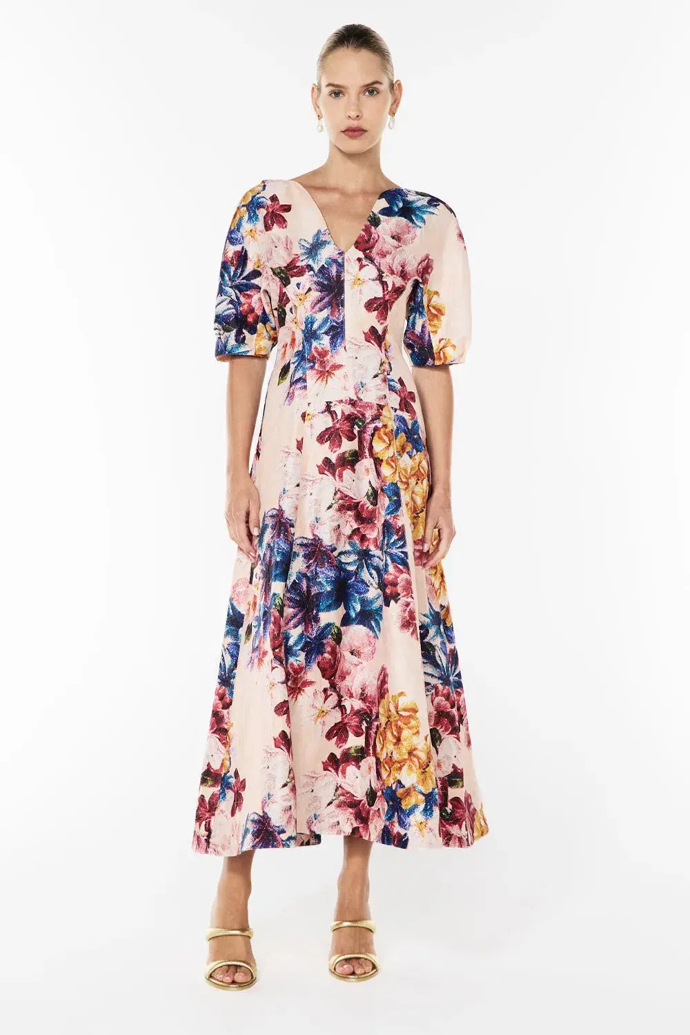 Manning Cartell Scattered Flowers Dress AU 14 - Image 1