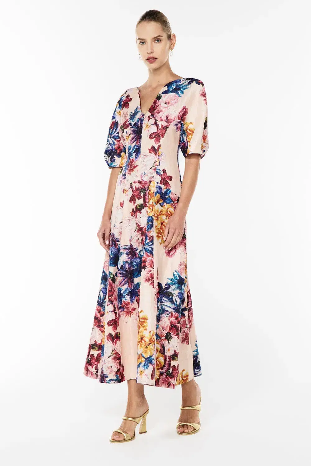 Manning Cartell Scattered Flowers Dress AU 14 - Image 2