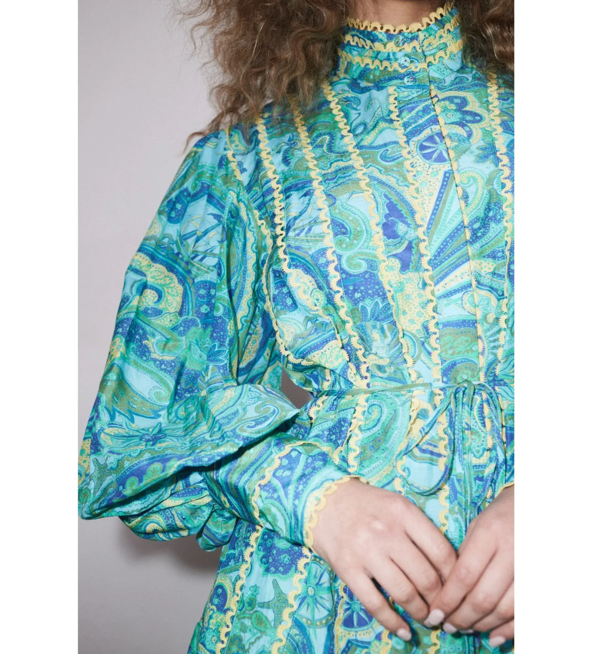 Alemais Ceto Mini Dress Green Size 14 - Image 2