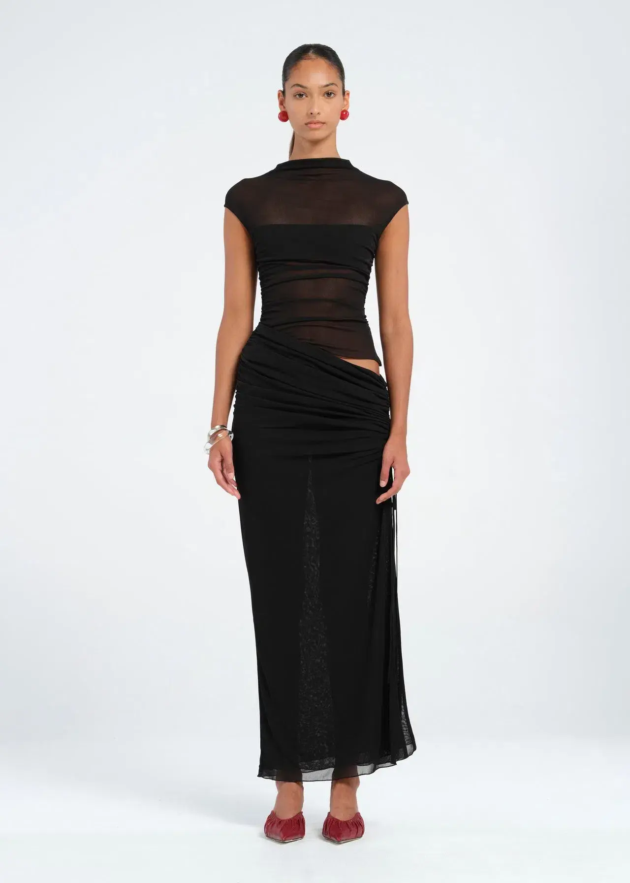 Benni Milo Mesh Maxi Black Size 10 - Image 1