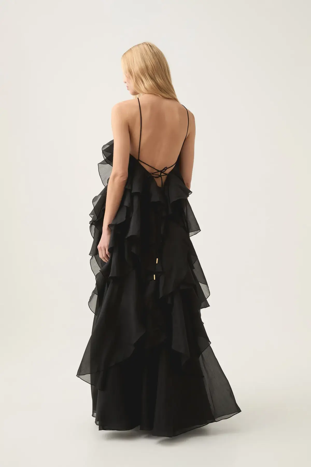Aje Pandorea Layered Maxi Dress Black Size 12 - Image 2