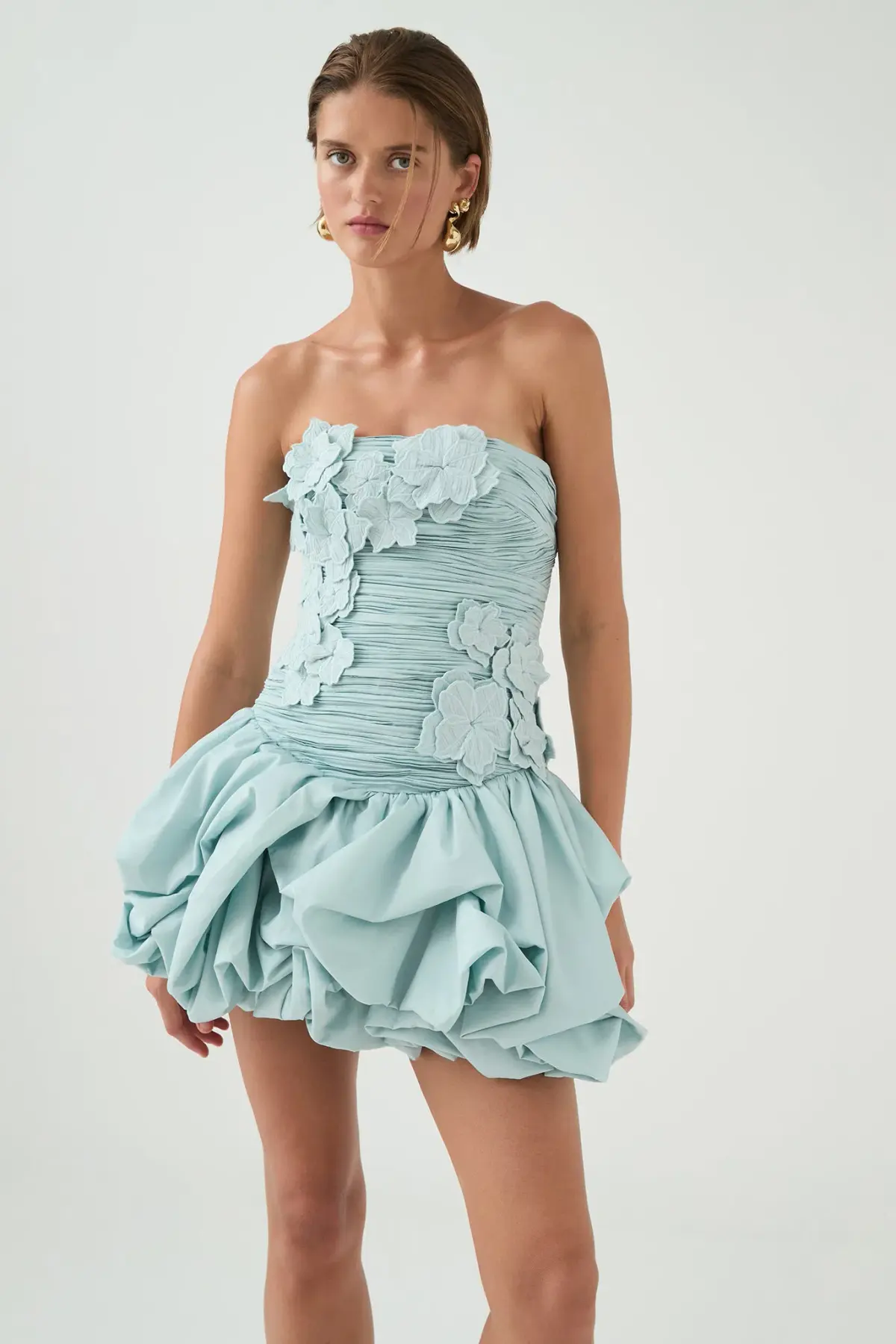 Aje Splendour Mini Dress Silver Blue Size 12 - Image 2