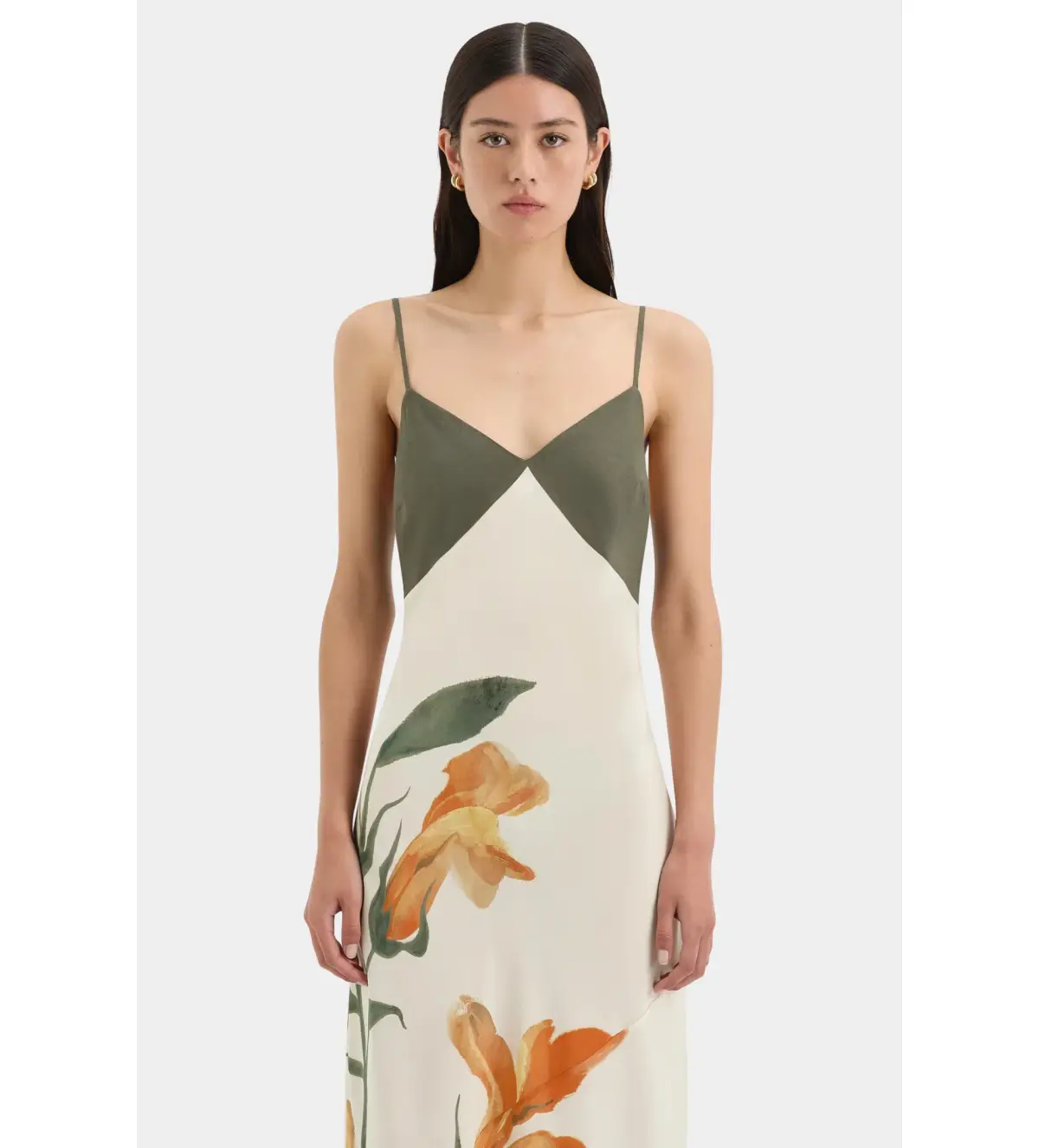 Sir The Label Constance V Neck Slip Dress Iris Floral Size 0 / AU 6 - Image 4