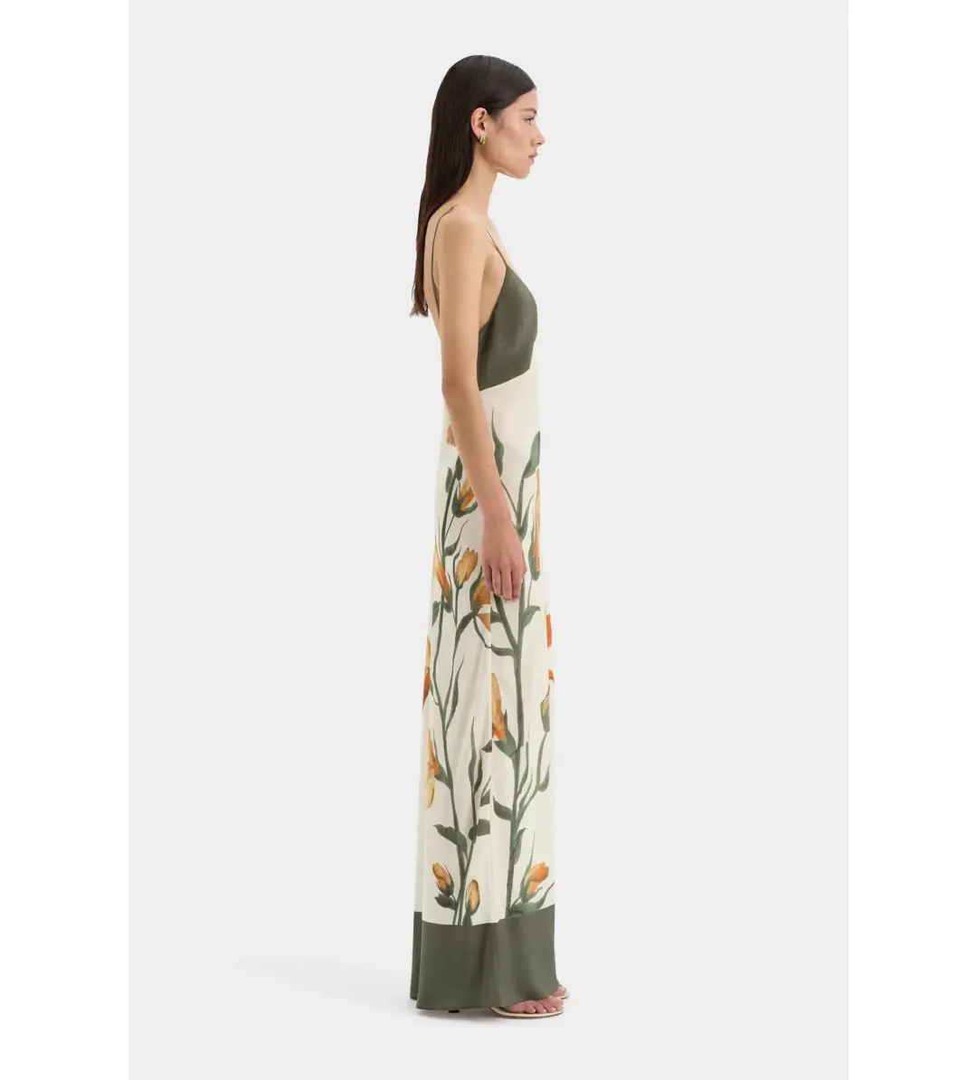 Sir The Label Constance V Neck Slip Dress Iris Floral Size 0 / AU 6 for rent on The Volte - main image