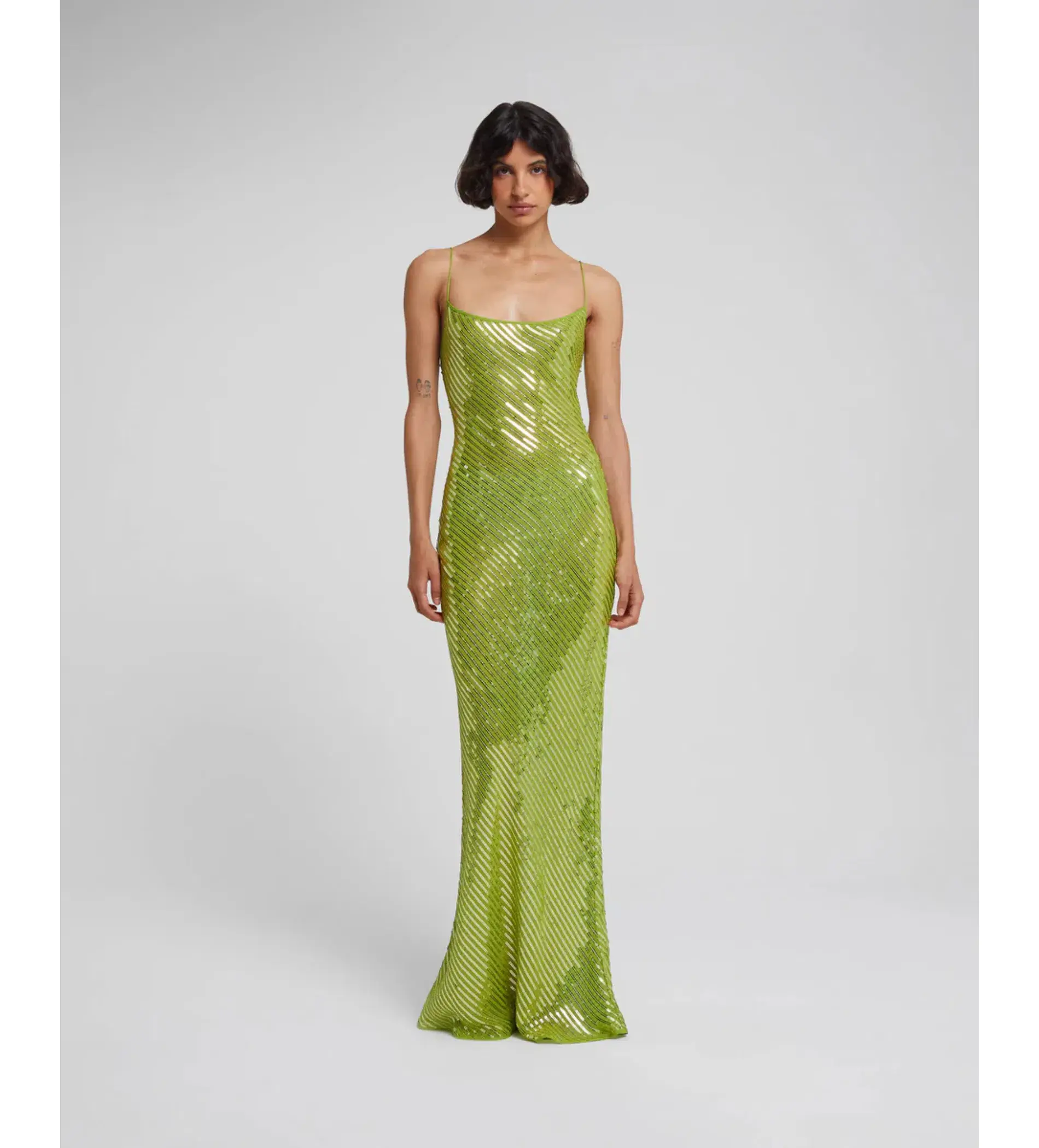 Rat & Boa Gina Sequin Maxi Dress Green Size XS - Image 1