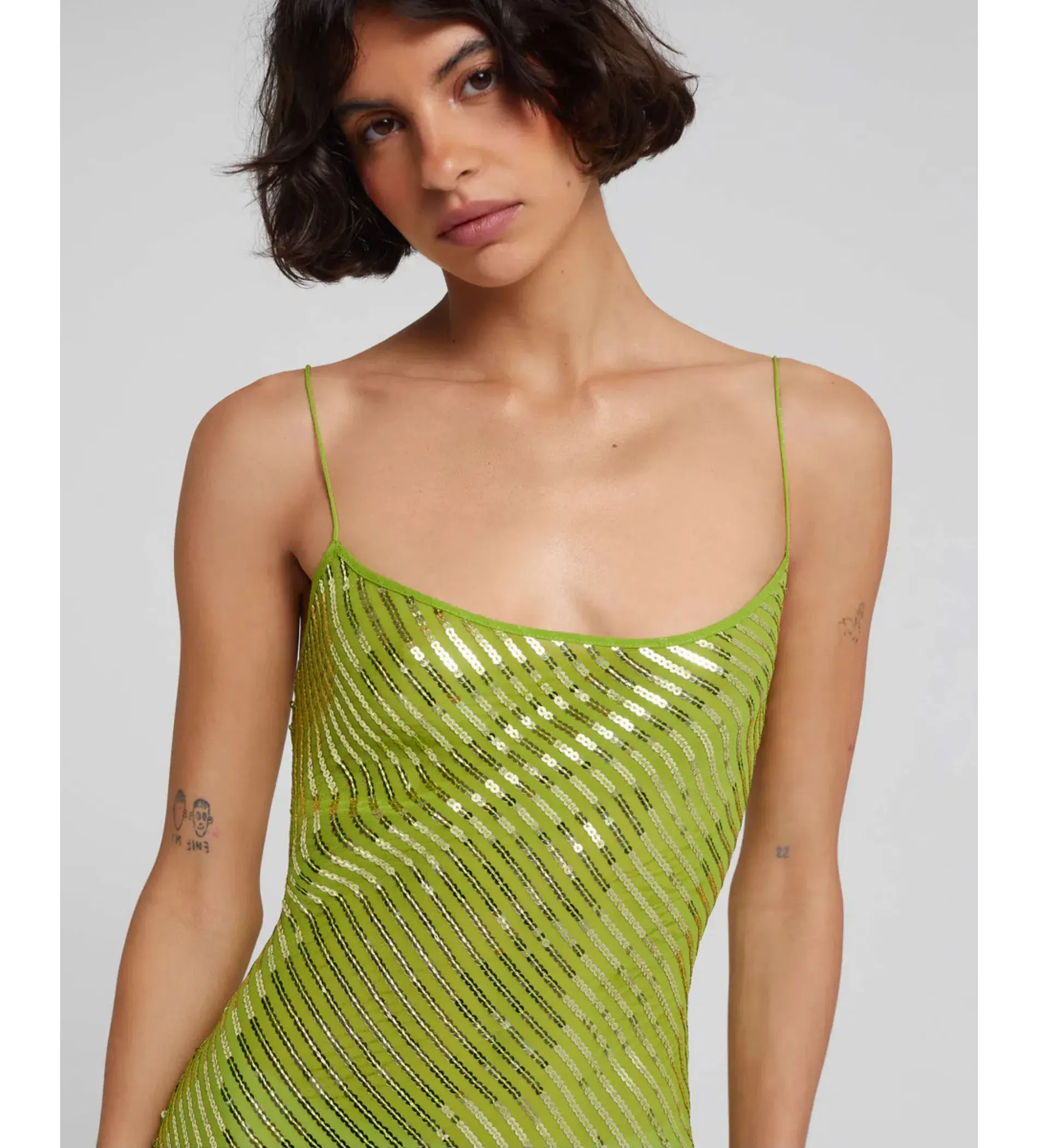 Rat & Boa Gina Sequin Maxi Dress Green Size XS - Image 2