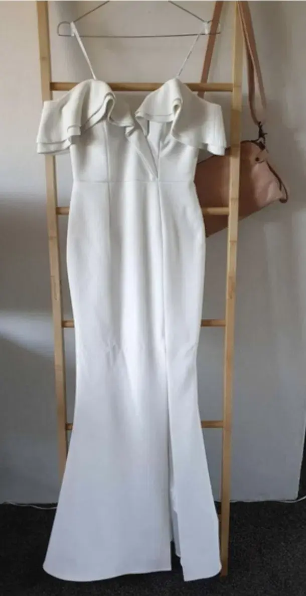 Sheike Allure Maxi Dress White Size 14 - Image 3