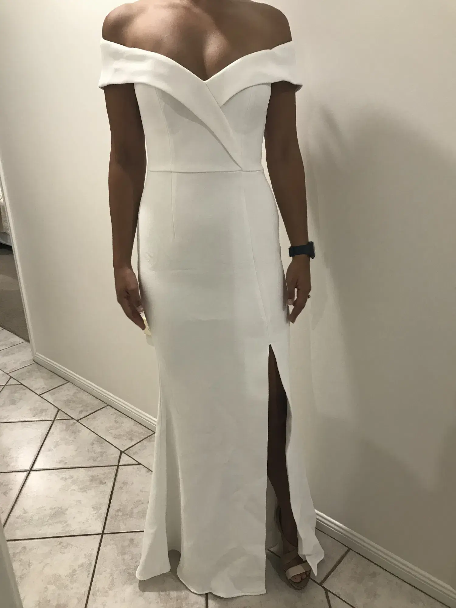 Sheike Allure Maxi Dress White Size 14 - Image 4