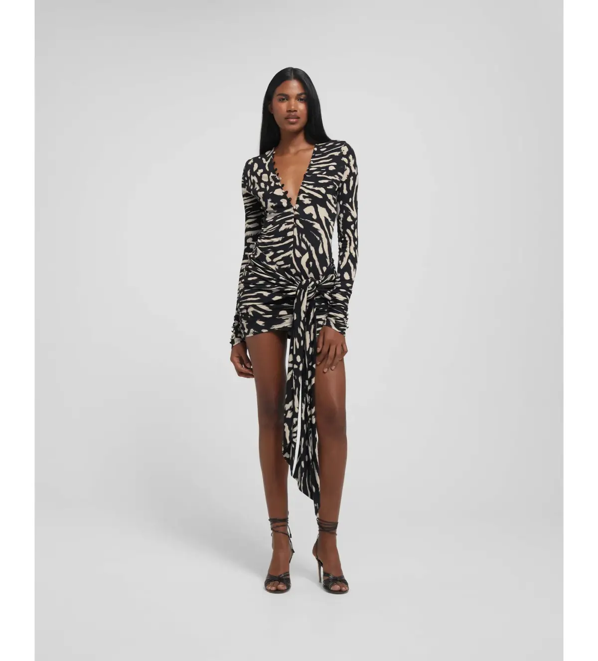 Rat & Boa Leontina Mini Dress Animal Print Size 6 - Image 1
