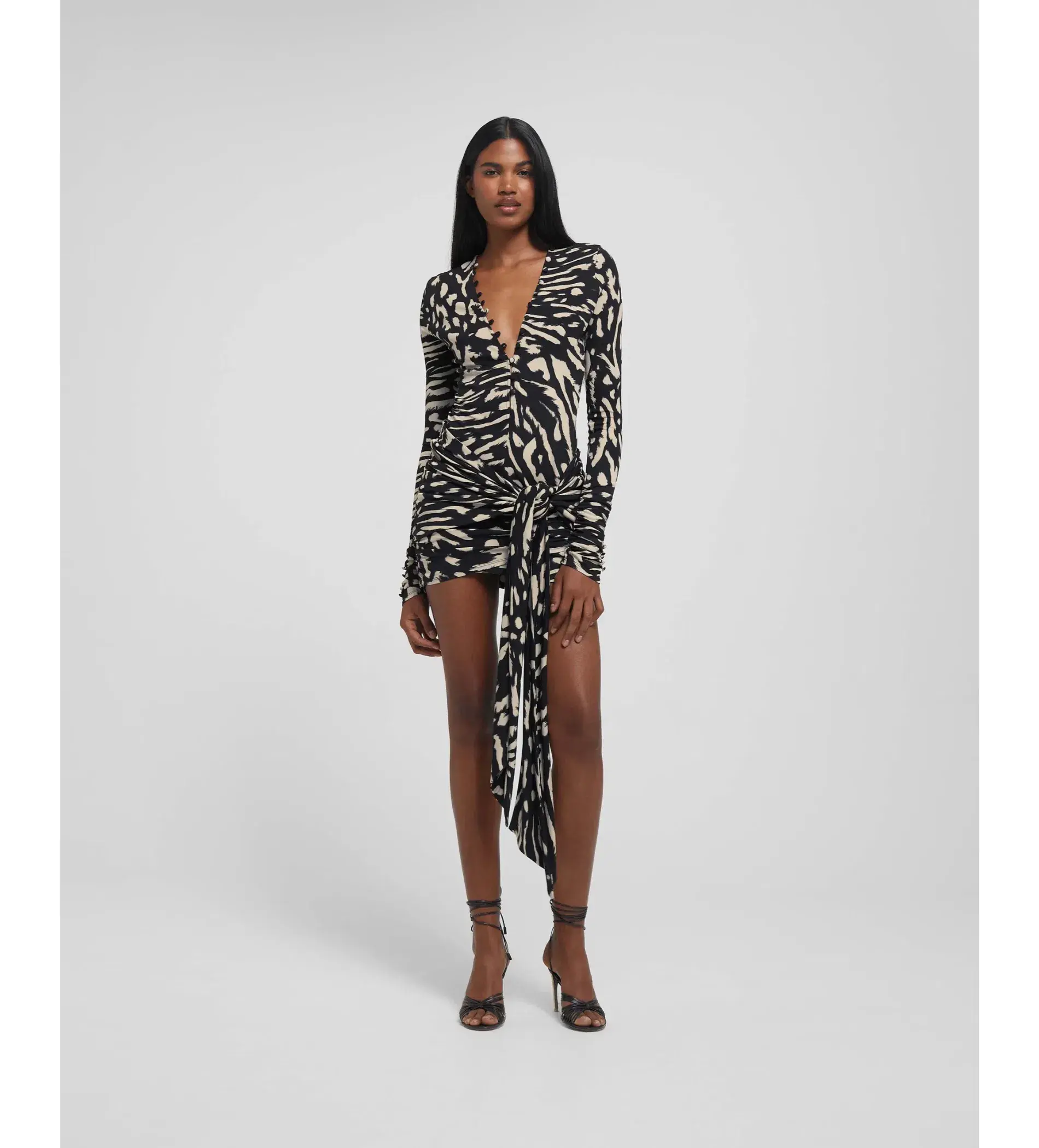 Rat & Boa Leontina Mini Dress Animal Print Size 6 - Image 1