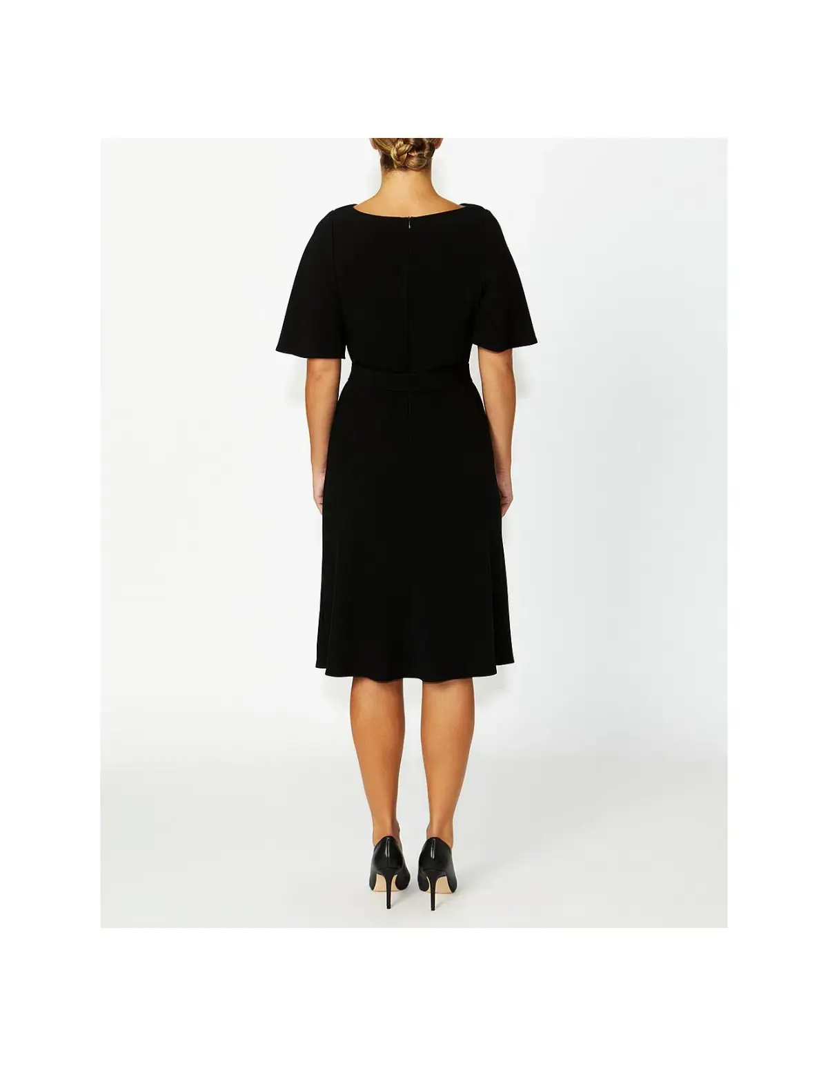 Anthea Crawford Harmony Midi Dress Black Size AU 12 - Image 3