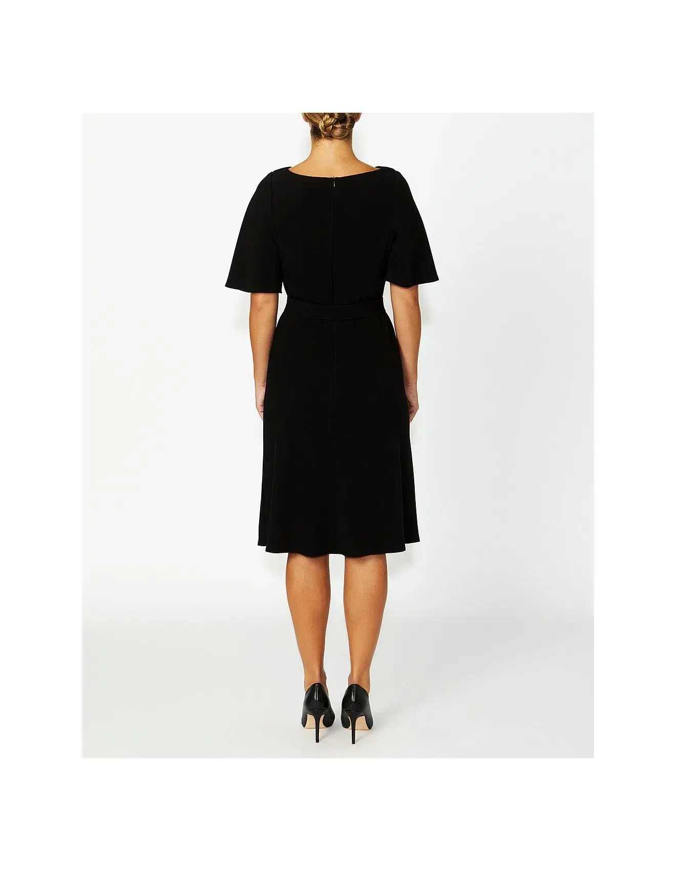 Anthea Crawford Harmony Midi Dress Black Size AU 12 - Image 3