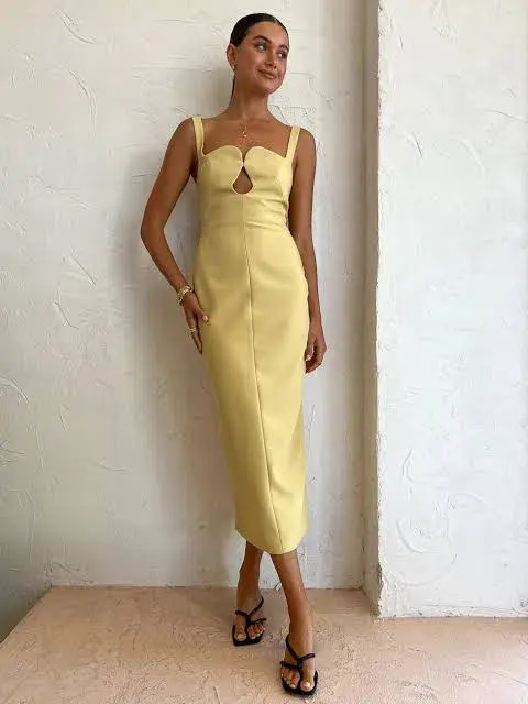Camilla and Marc Brixton Dress Yellow Size AU 8 - Image 5