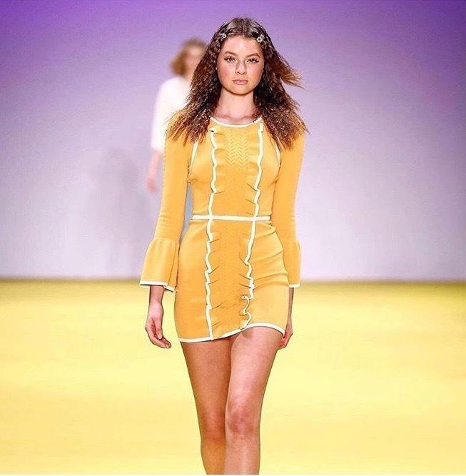 Alice McCall I'm Here Mini Dress Turmeric Yellow Size 10 - Image 3
