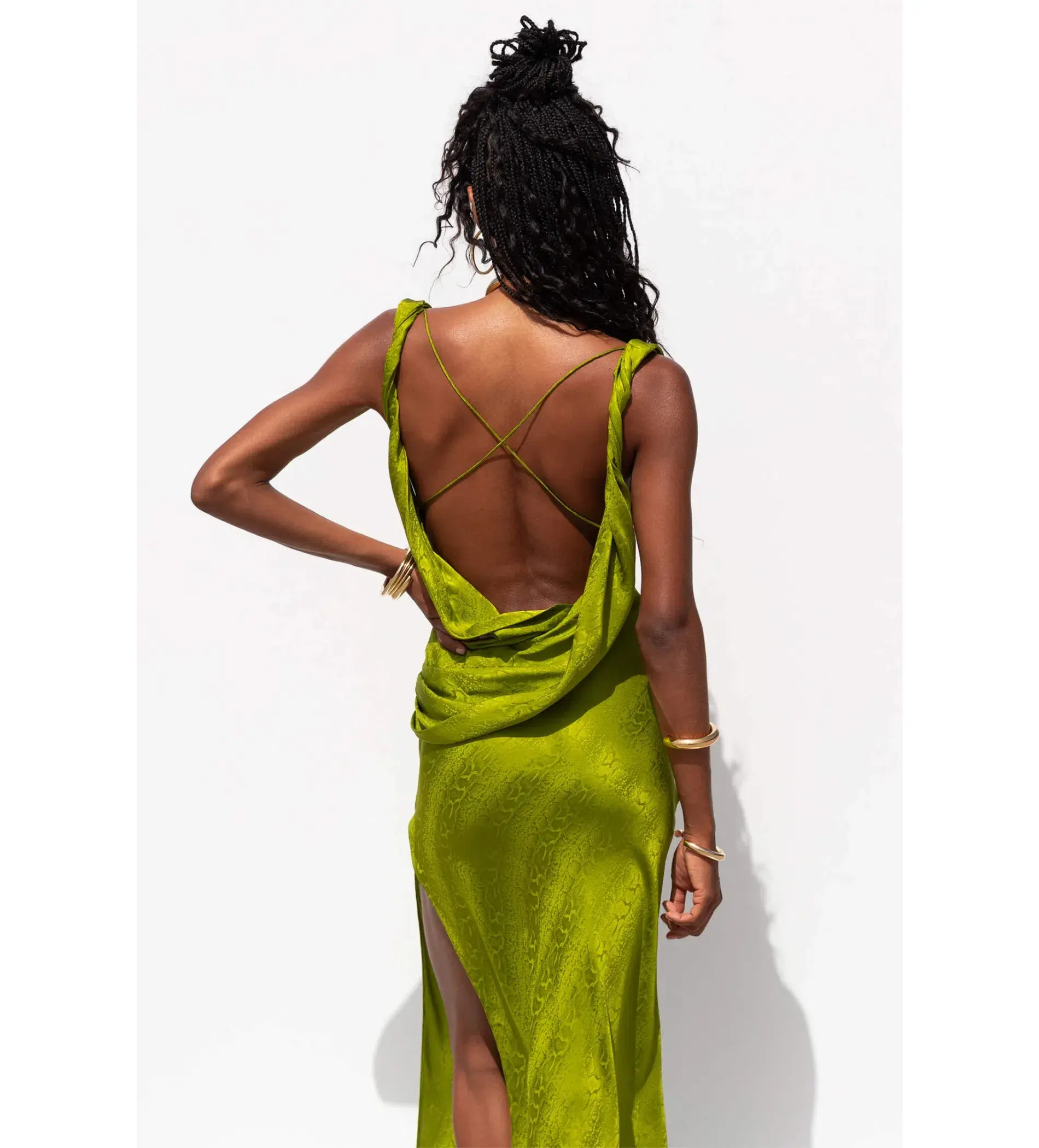 Rat & Boa Navarra Dress Lime Size S / AU 8 - Image 3