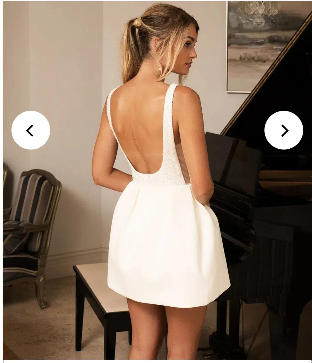 MILA beaded mini dress - L - NOODZ boutique for rent on The Volte - main image