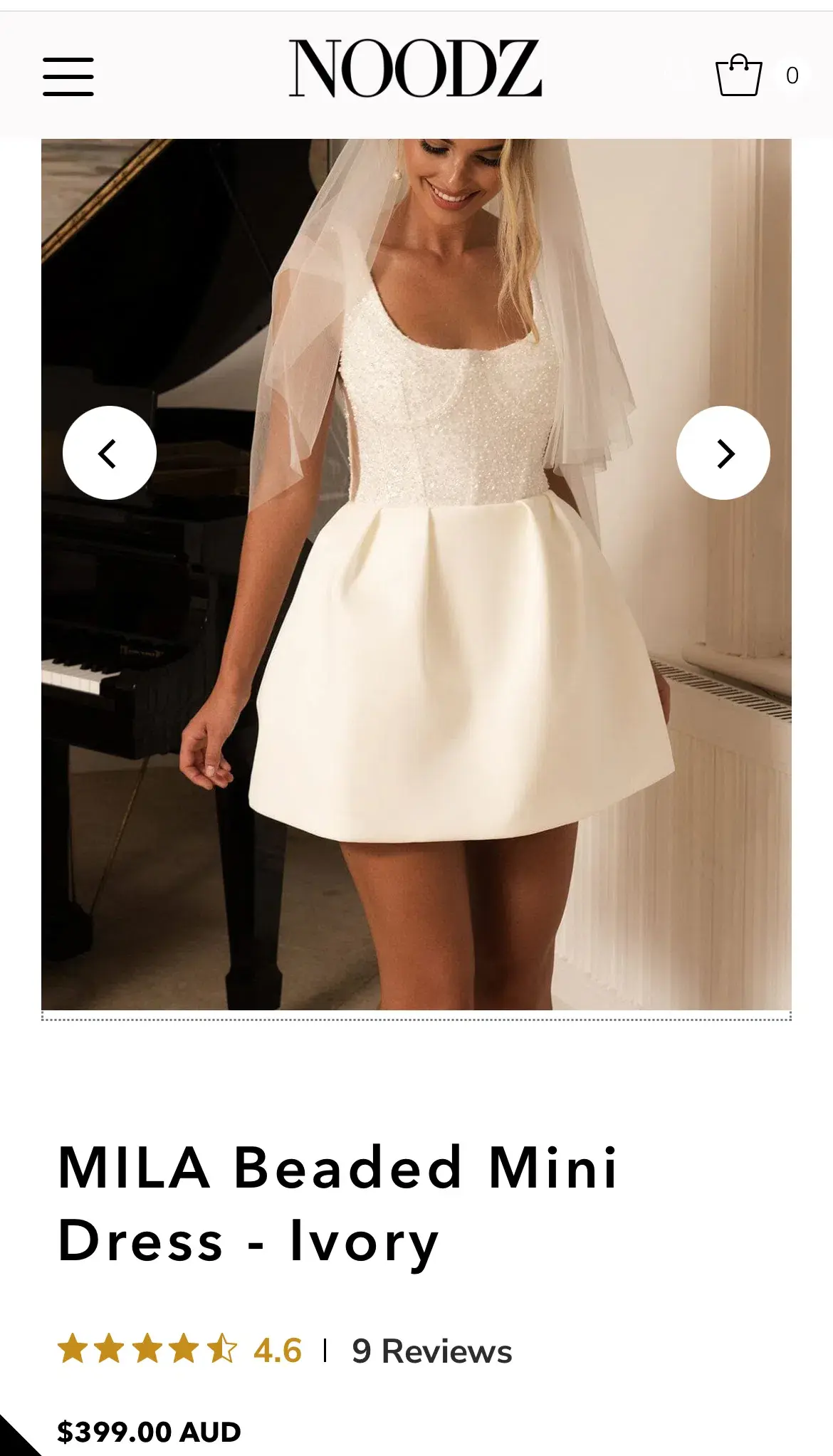 MILA beaded mini dress - L - NOODZ boutique - Image 3