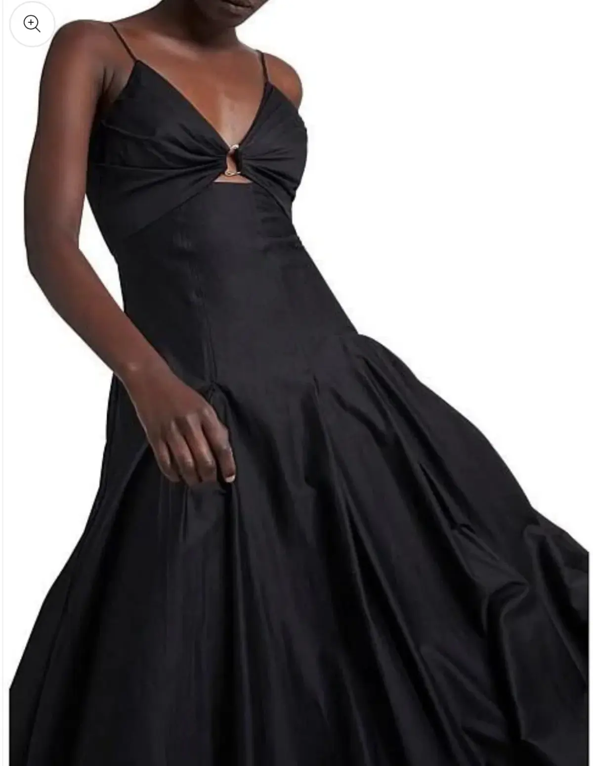 Aje Solstice Strappy Ring Midi Dress Black Size 10 - Image 1