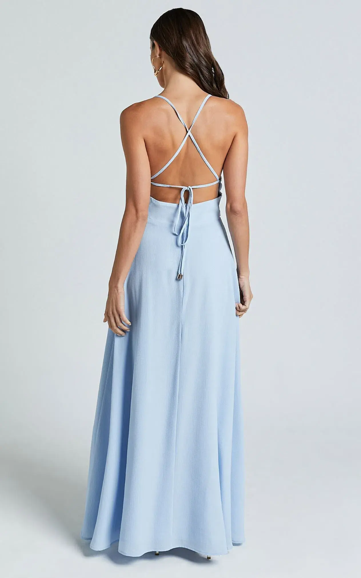 Showpo Ester Midi Dress - Light Blue Size 6 New With Tags - Image 2