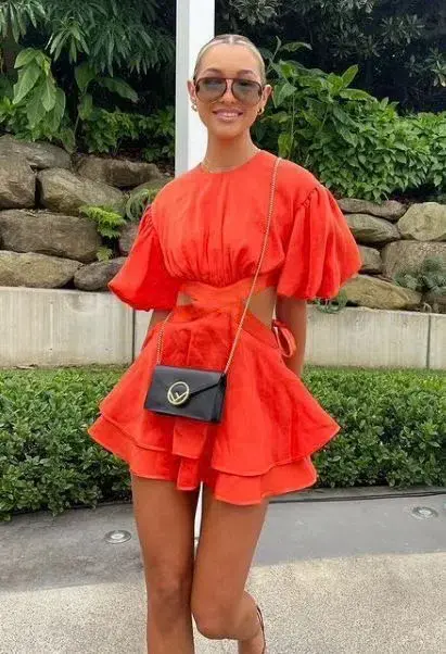 Aje Gracious Cut Out Mini Dress - Image 1