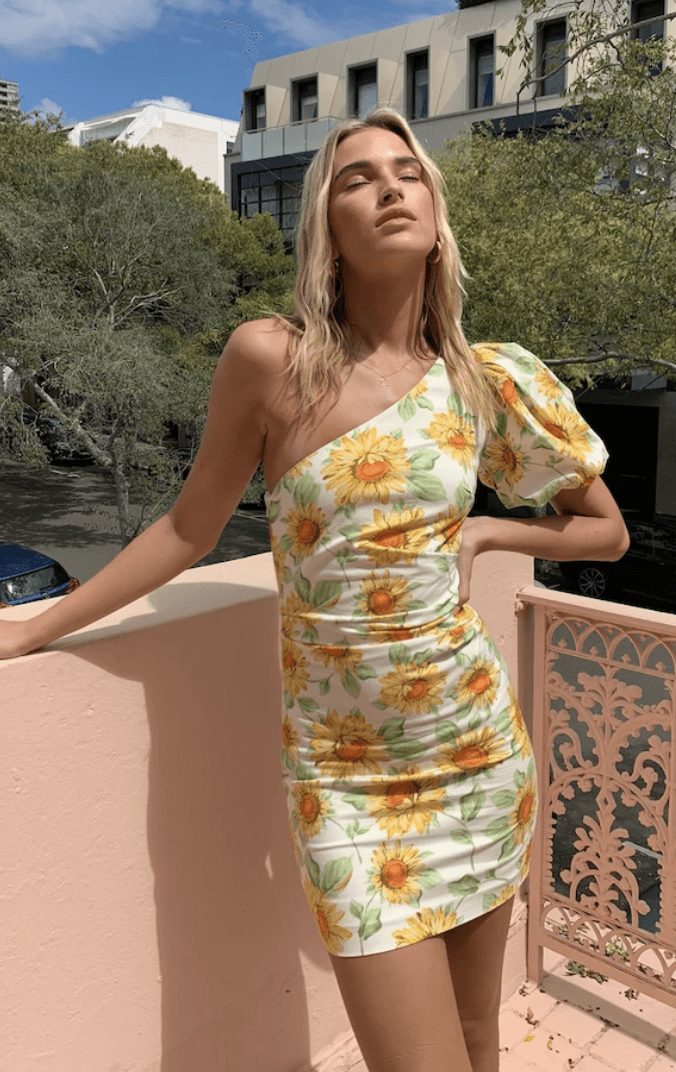 Francine Asym Mini Dress - Image 2