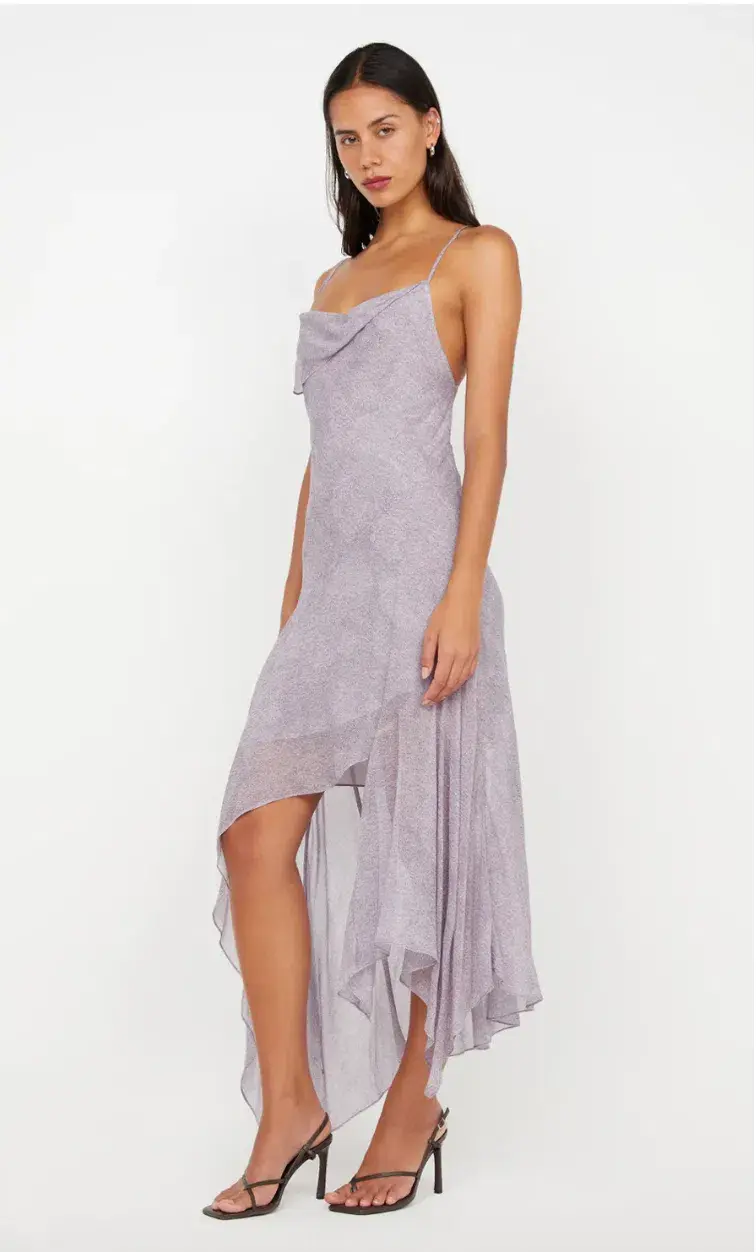 Bec + Bridge Tallis Asym Dress Lilac Size 12 - Image 3