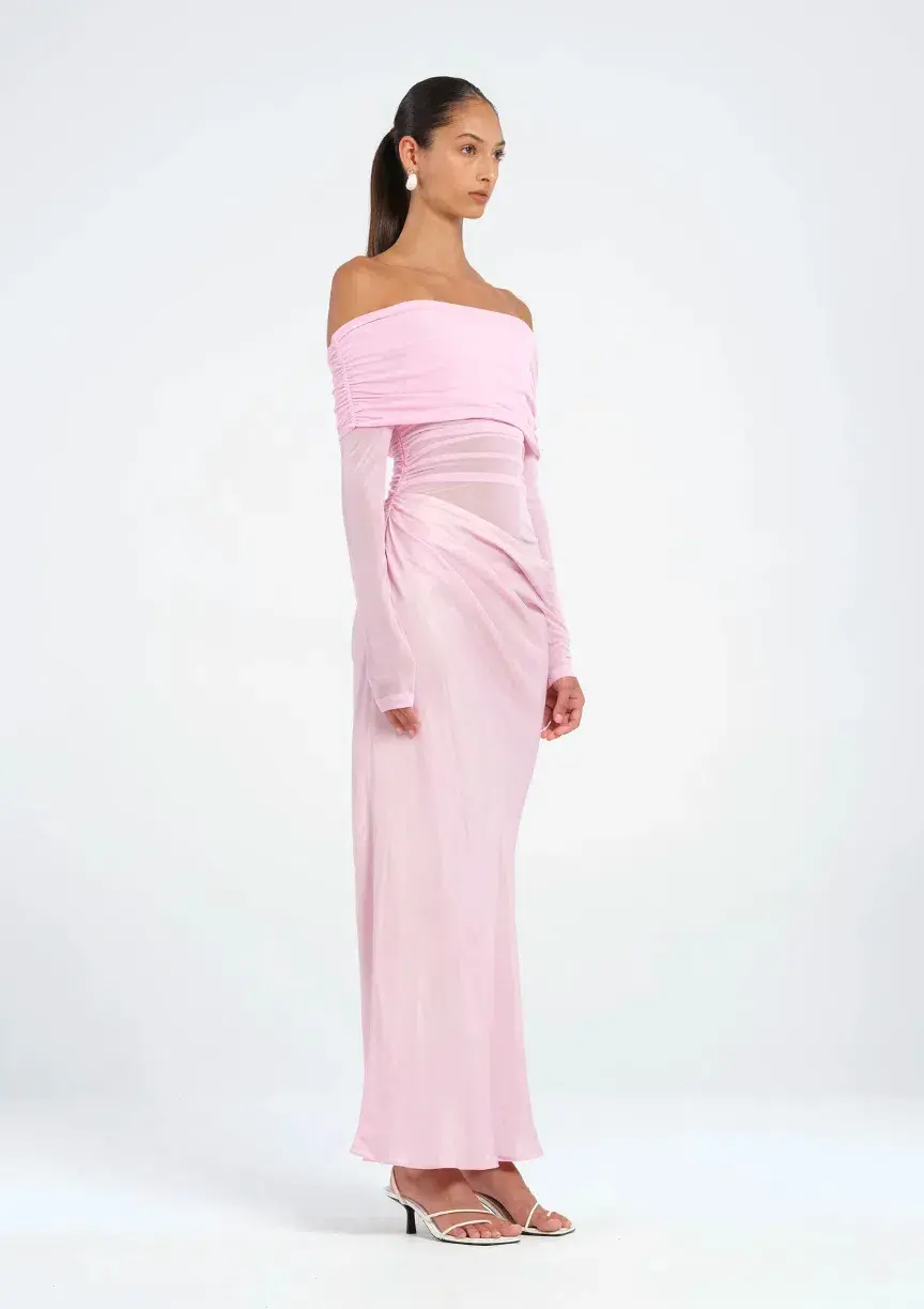 Yasmin Off-Shoulder Maxi Dress size 10 for rent on The Volte - main image