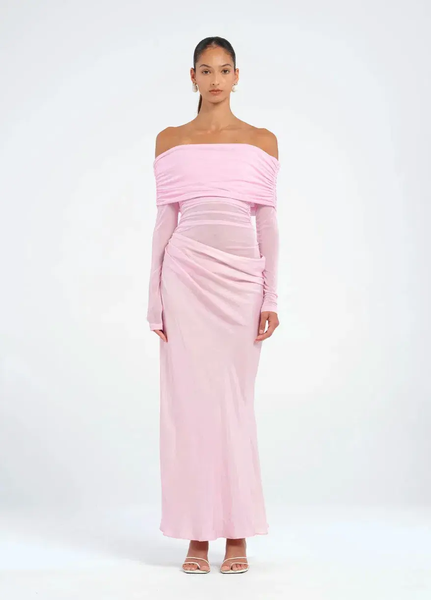 Yasmin Off-Shoulder Maxi Dress size 8 for rent on The Volte - main image