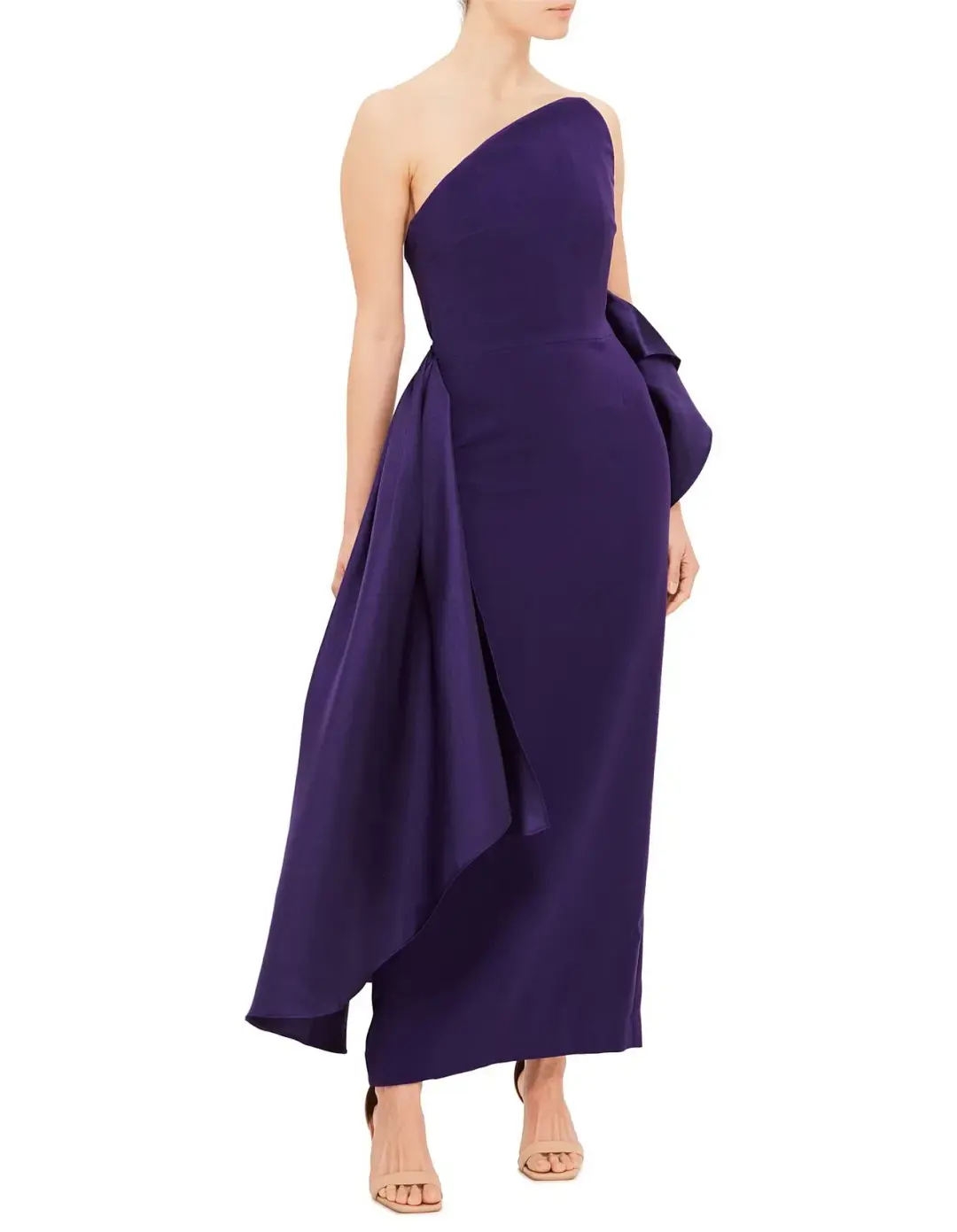 Solace London Nala Midi Dress Purple Size Au 10 for rent on The Volte - main image