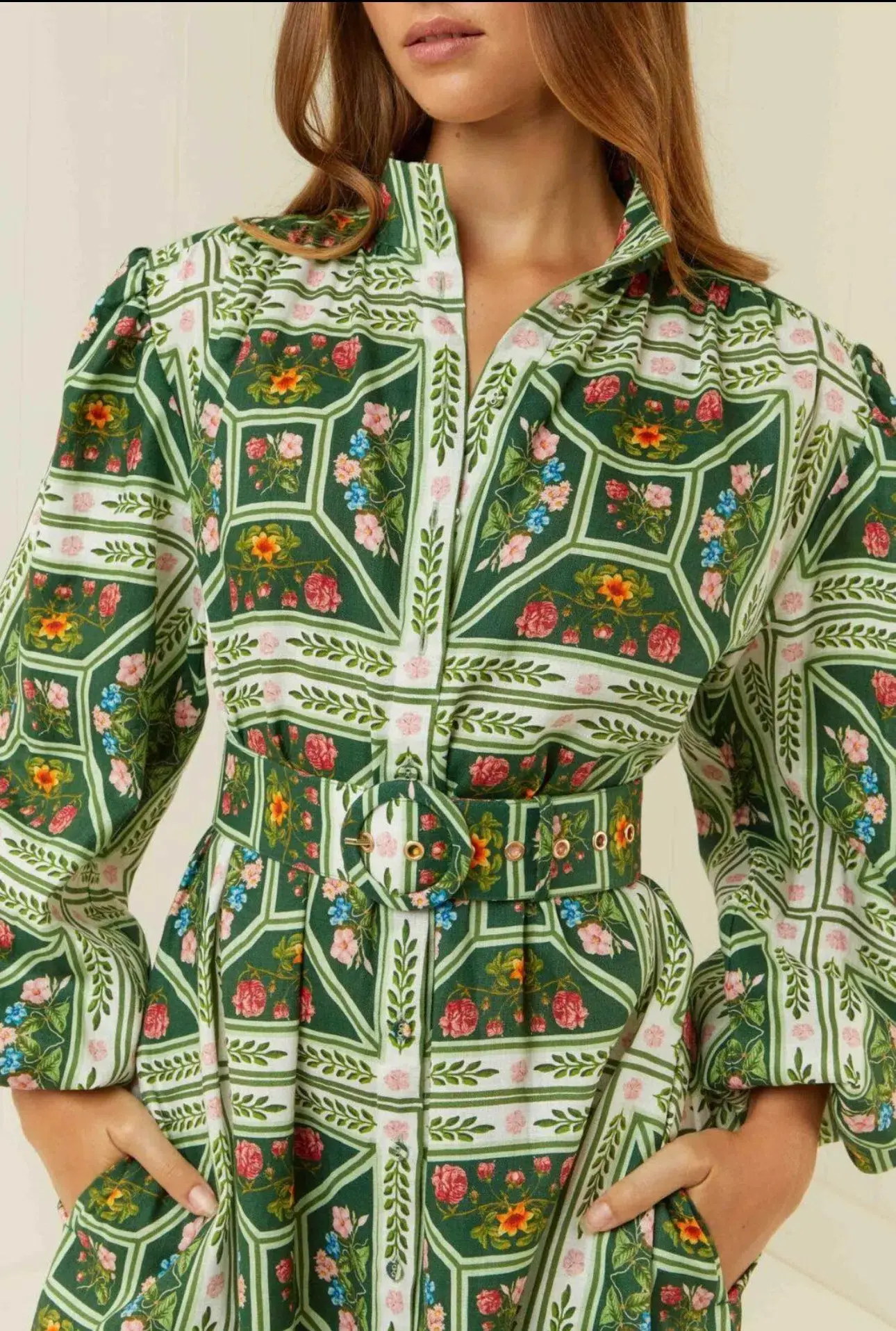 Palm Noosa Noddy Dress Size 14 Flora Tile - Image 4