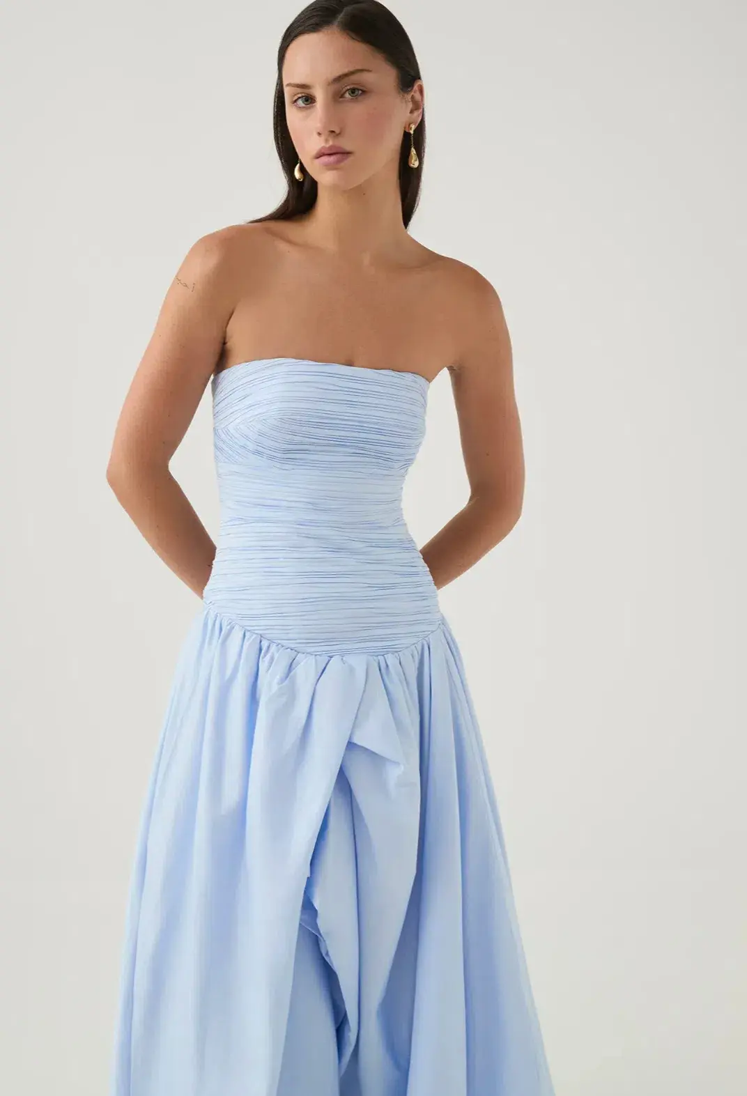 Aje Violette Bubble Hem Maxi Blue Size AU 8 - Image 4
