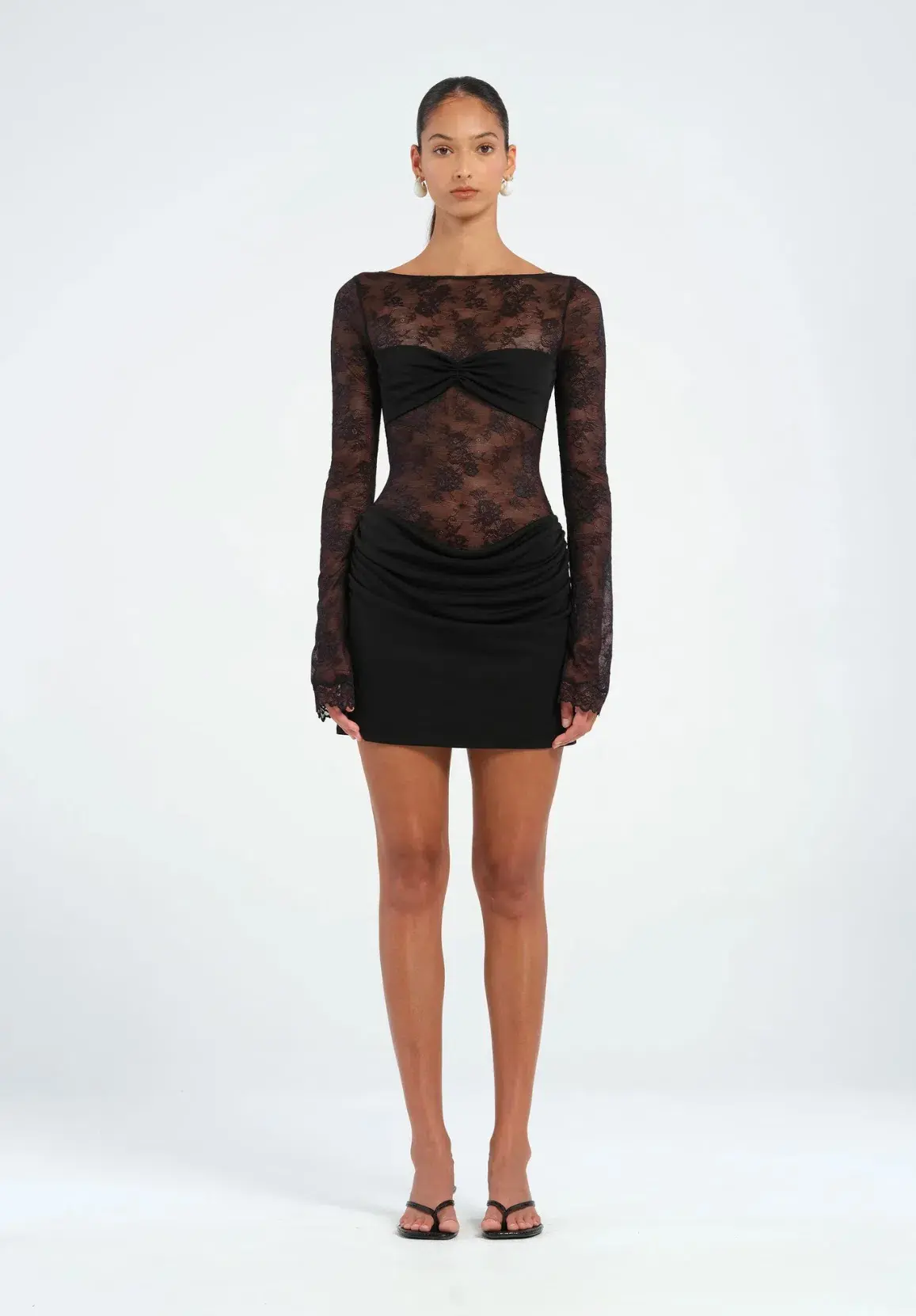 Benni Oskar Mini Dress Black Size 10 - Image 1