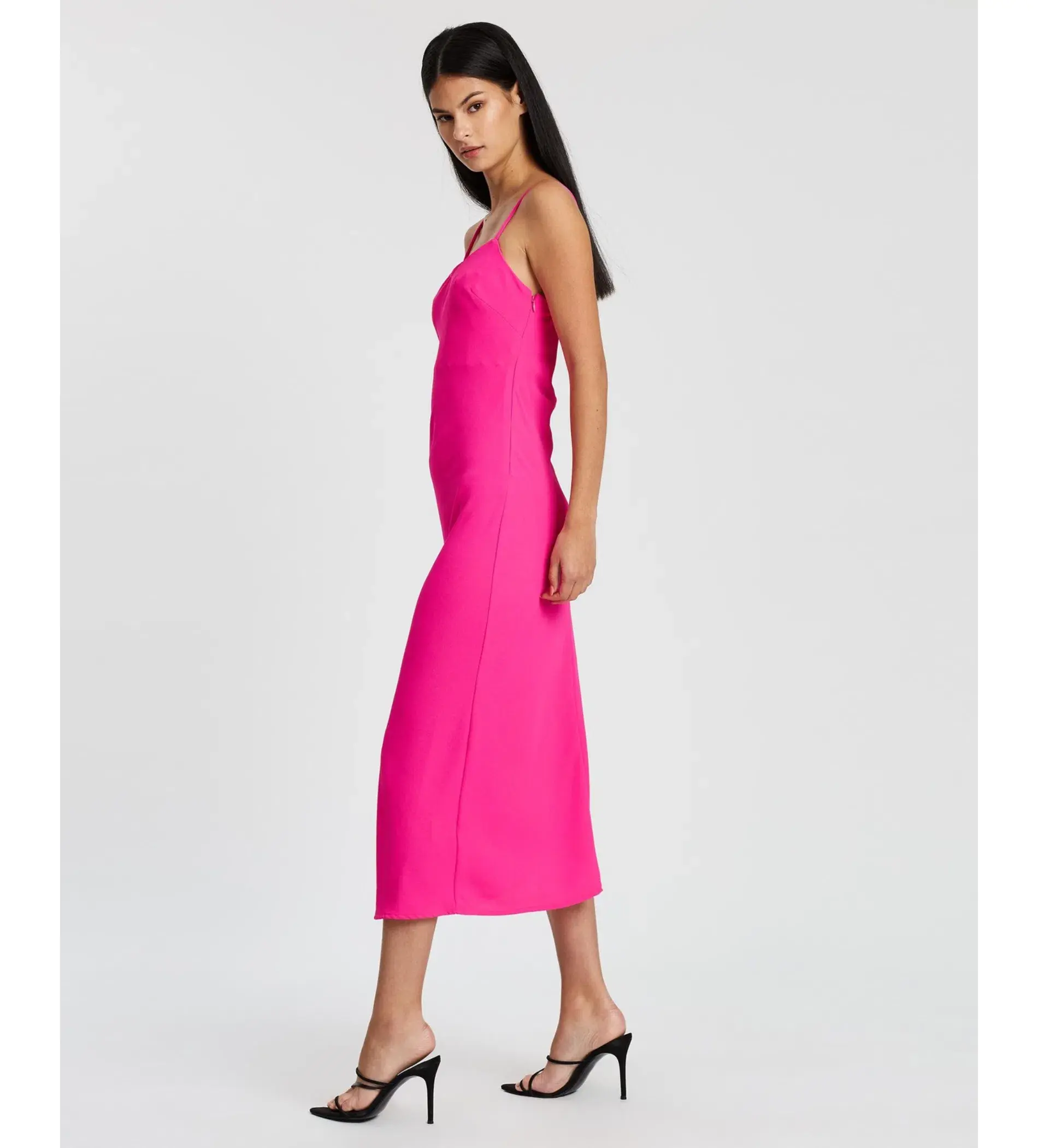 BY JOHNNY Neon Bias Slip Dress Size AU 6 - Image 2