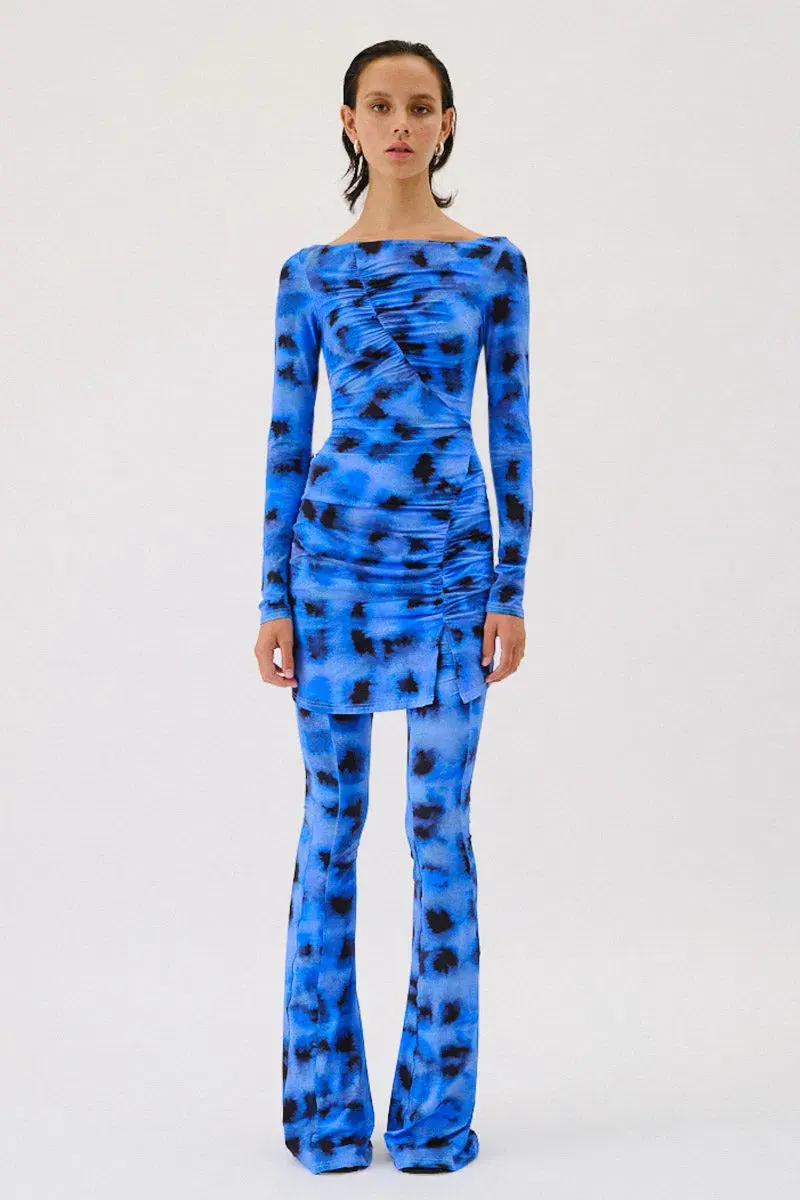 Suboo Shibori Gathered Pants Blue Size 8/S for rent on The Volte - main image