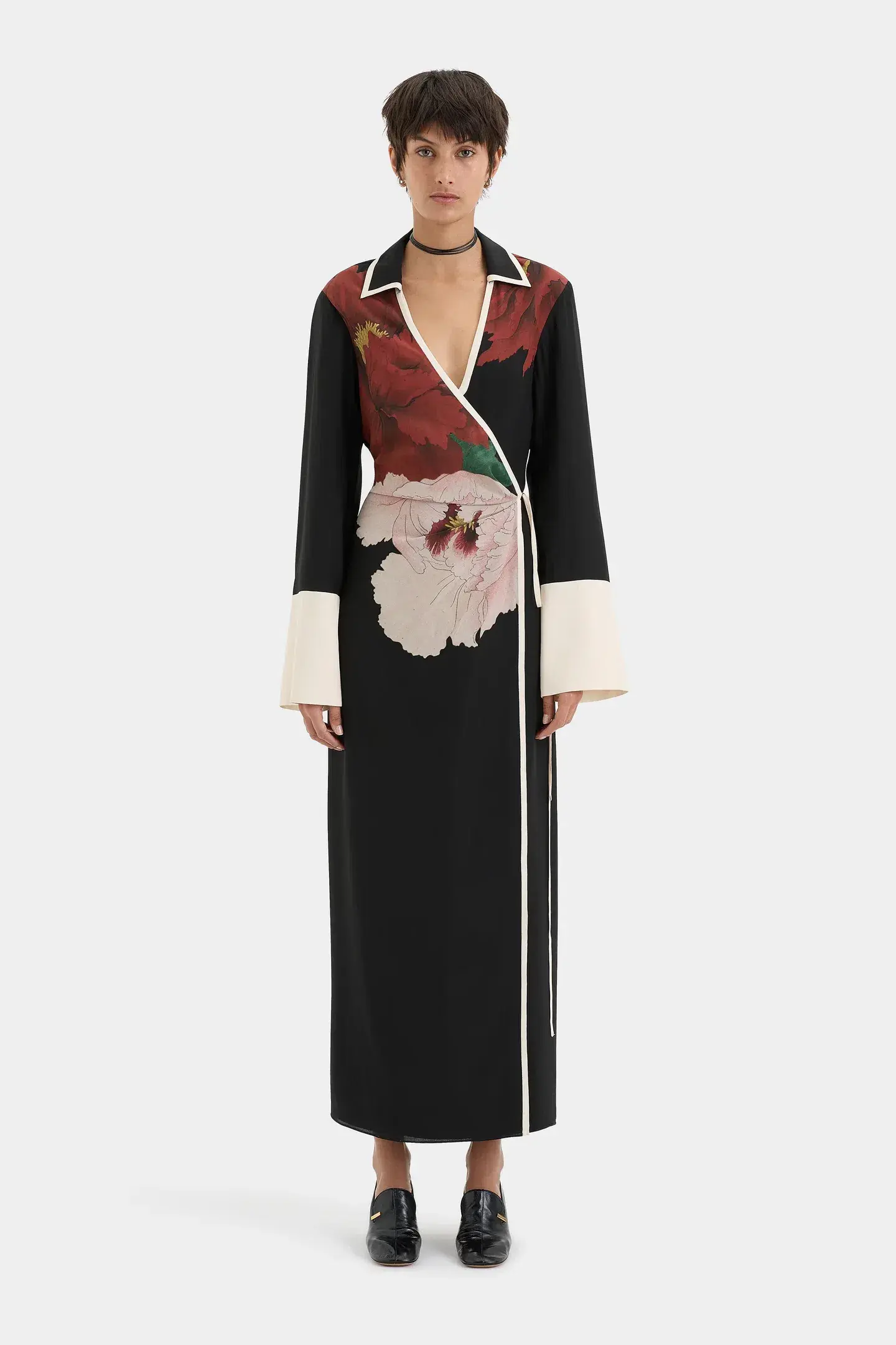 Sir the Label Florian Wrap Shirt Dress Wildflower Floral Size 0 / AU 6 - Image 1