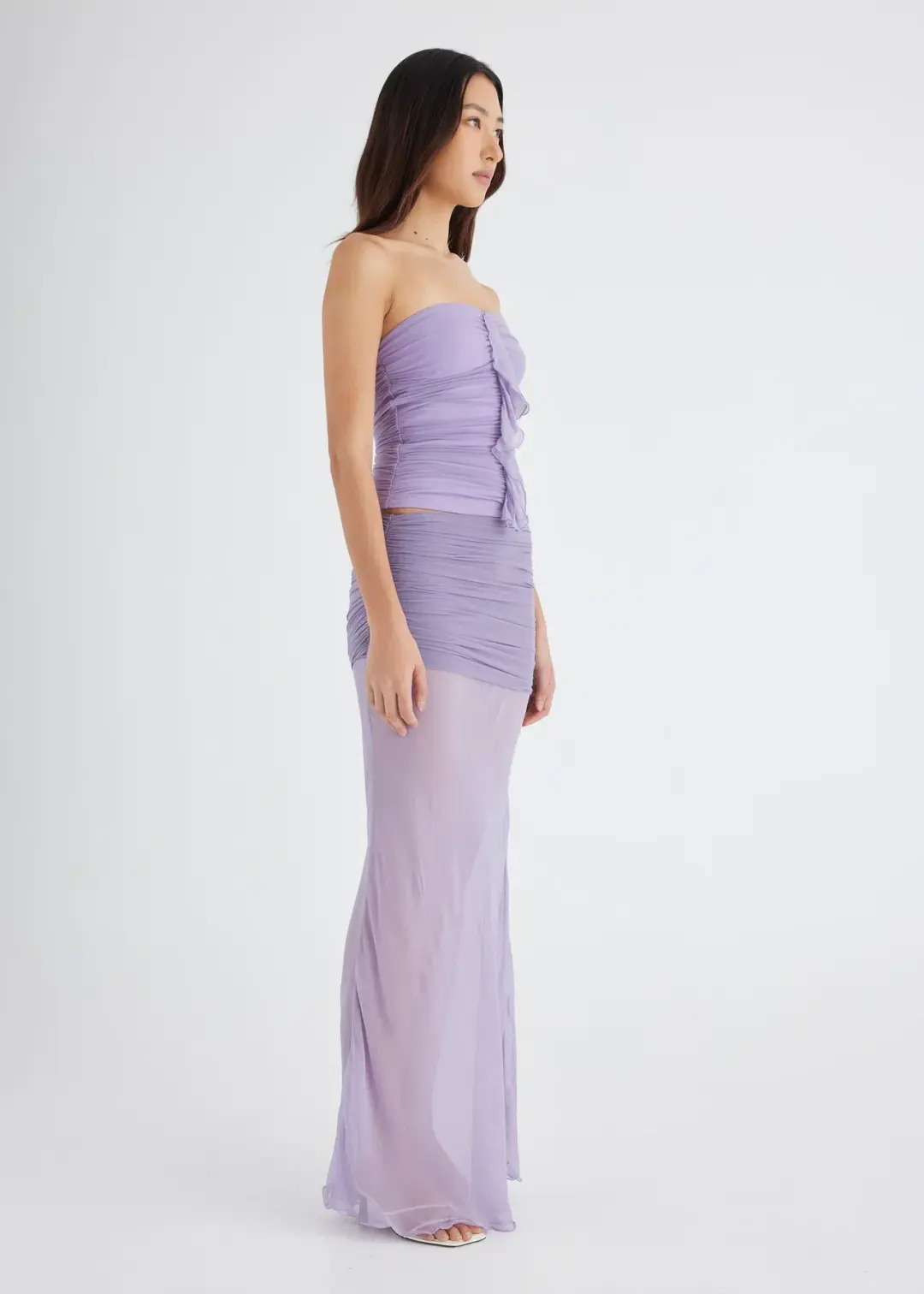 Benni Holly Strapless Top and Mayan Maxi Skirt Set AU Size 8 for rent on The Volte - main image