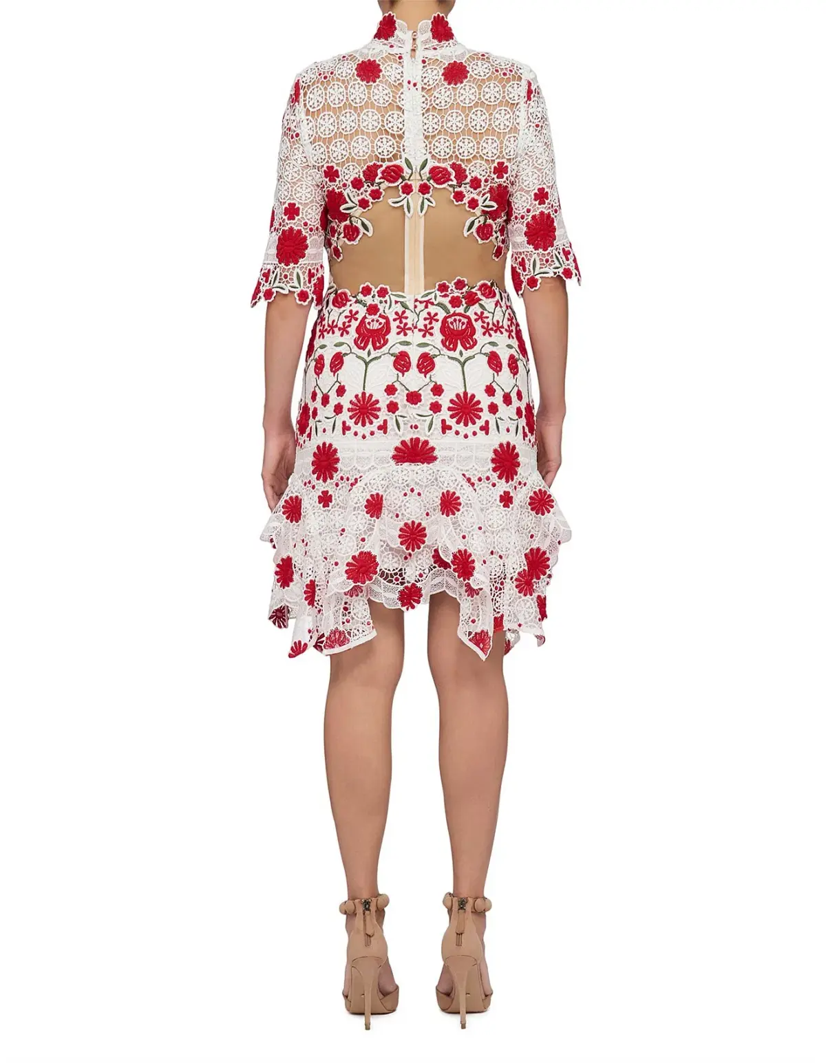Thurley Lace English Rose Dress Print Size 8 - Image 3