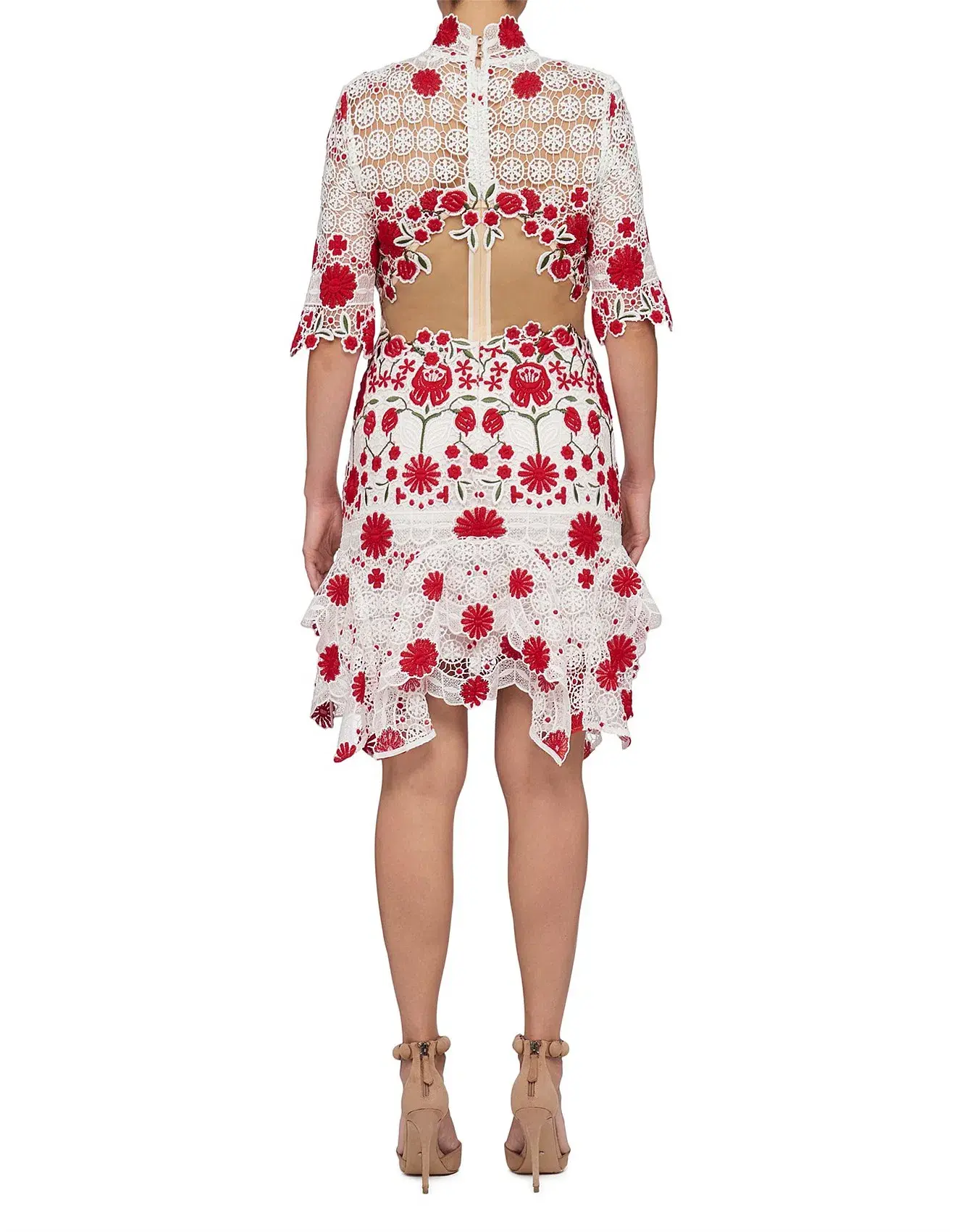 Thurley Lace English Rose Dress Print Size 8 - Image 3
