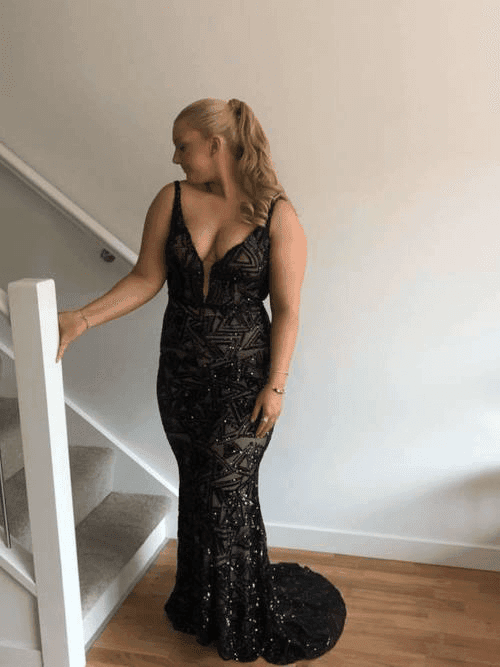 Zavana Bridal Beyonce Dress Black Size 12 - Image 3