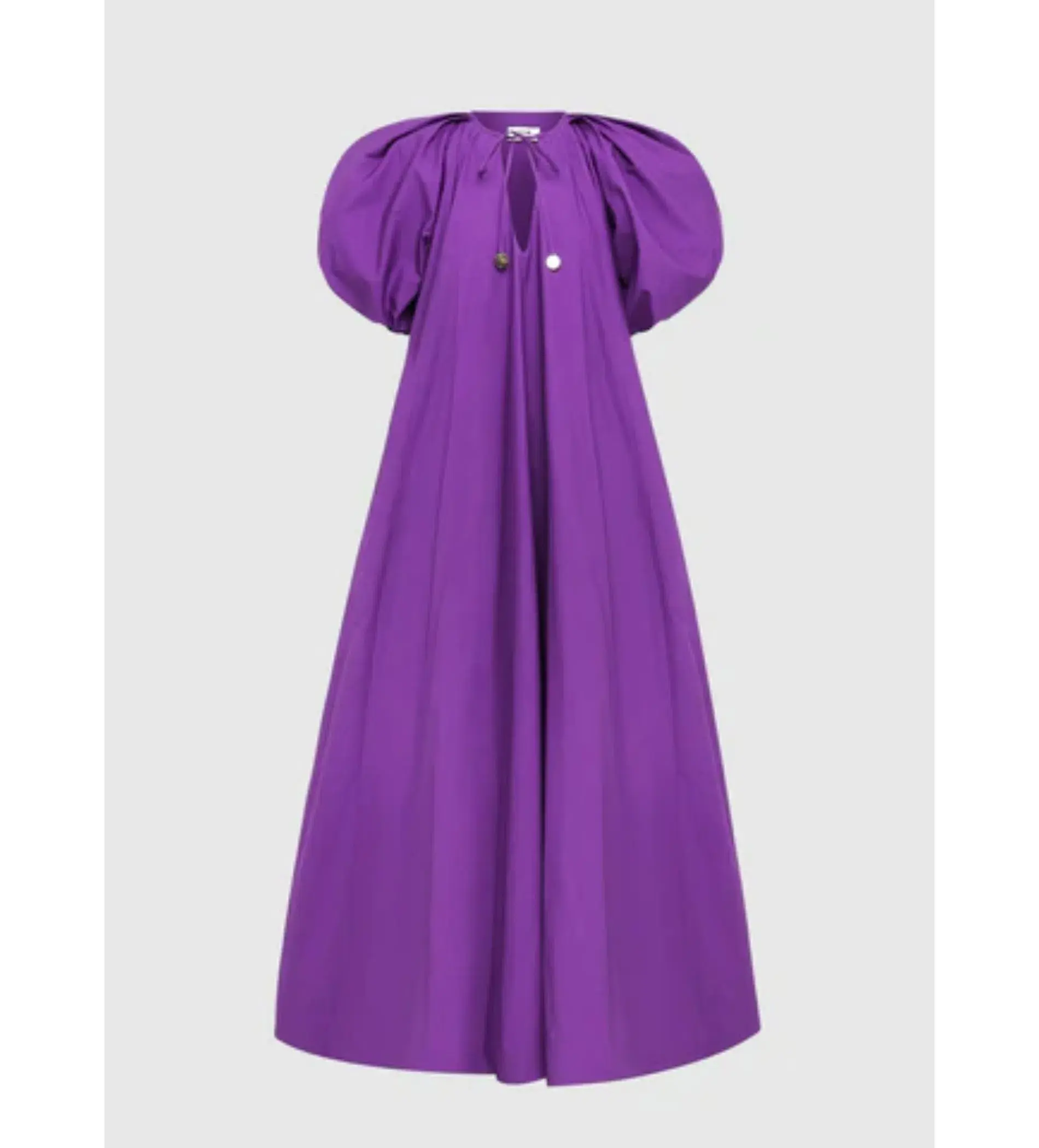 Leo Lin Noelle Bishop Sleeve  Maxi Dress Purple Size 4 - Image 1