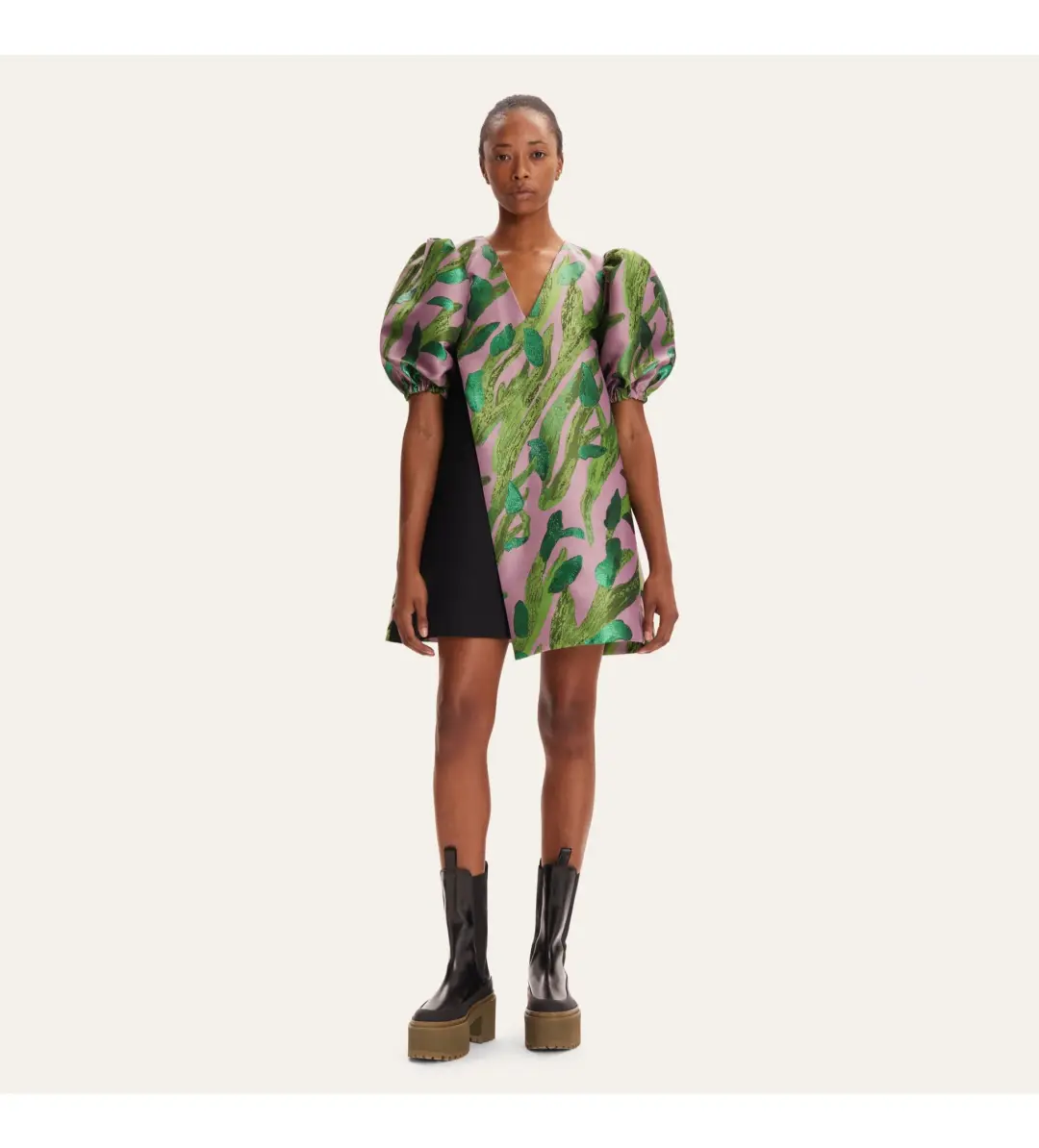 Stine Goya Brethel Jacquard Dress Size 6 for rent on The Volte - main image