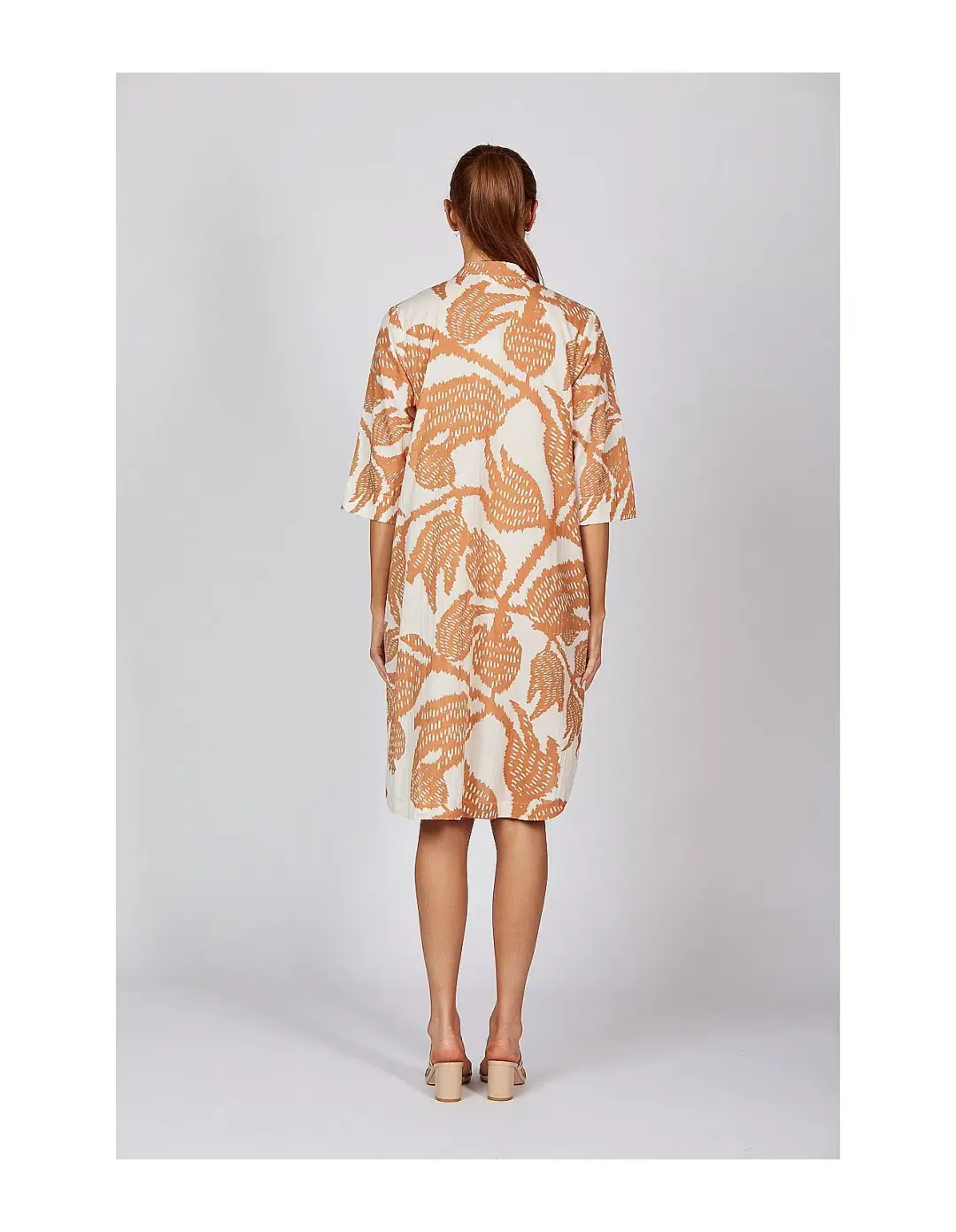 Adrift  Lana Shift Midi Dress Print Size 14/L  for rent on The Volte - main image