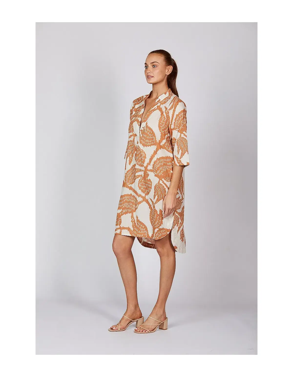 Adrift  Lana Shift Midi Dress Print Size  M / Size AU 12 - Image 5