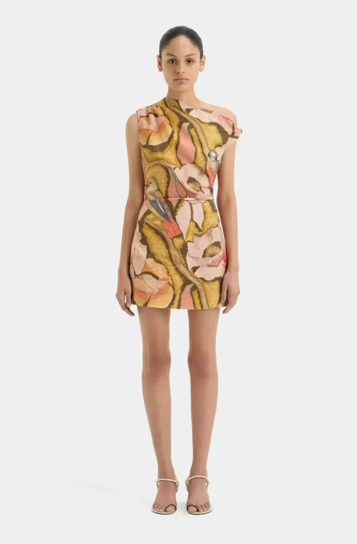Sir the Label Talulah Knot Mini Dress Sanderling Floral  Size 8 - Image 1