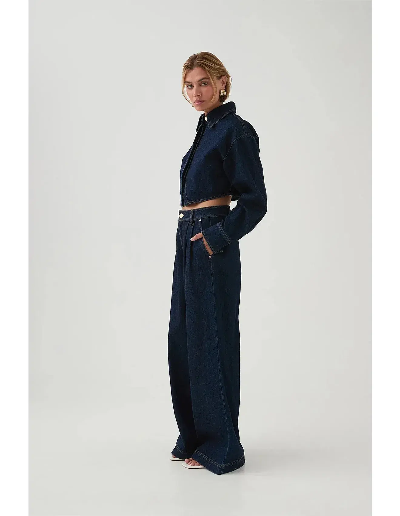 Aje Junee Tailored Denim Pants Size AU 10 - Image 2