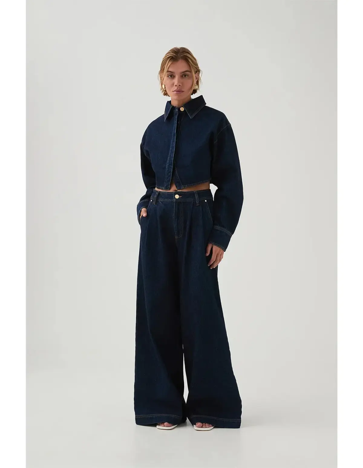 Aje Junee Tailored Denim Pants Size 10 - Image 1