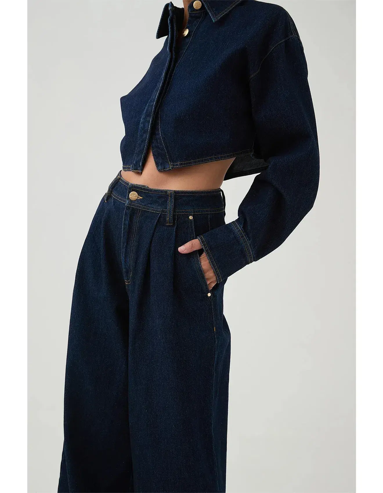Aje Junee Tailored Denim Pants Size AU 10 - Image 4