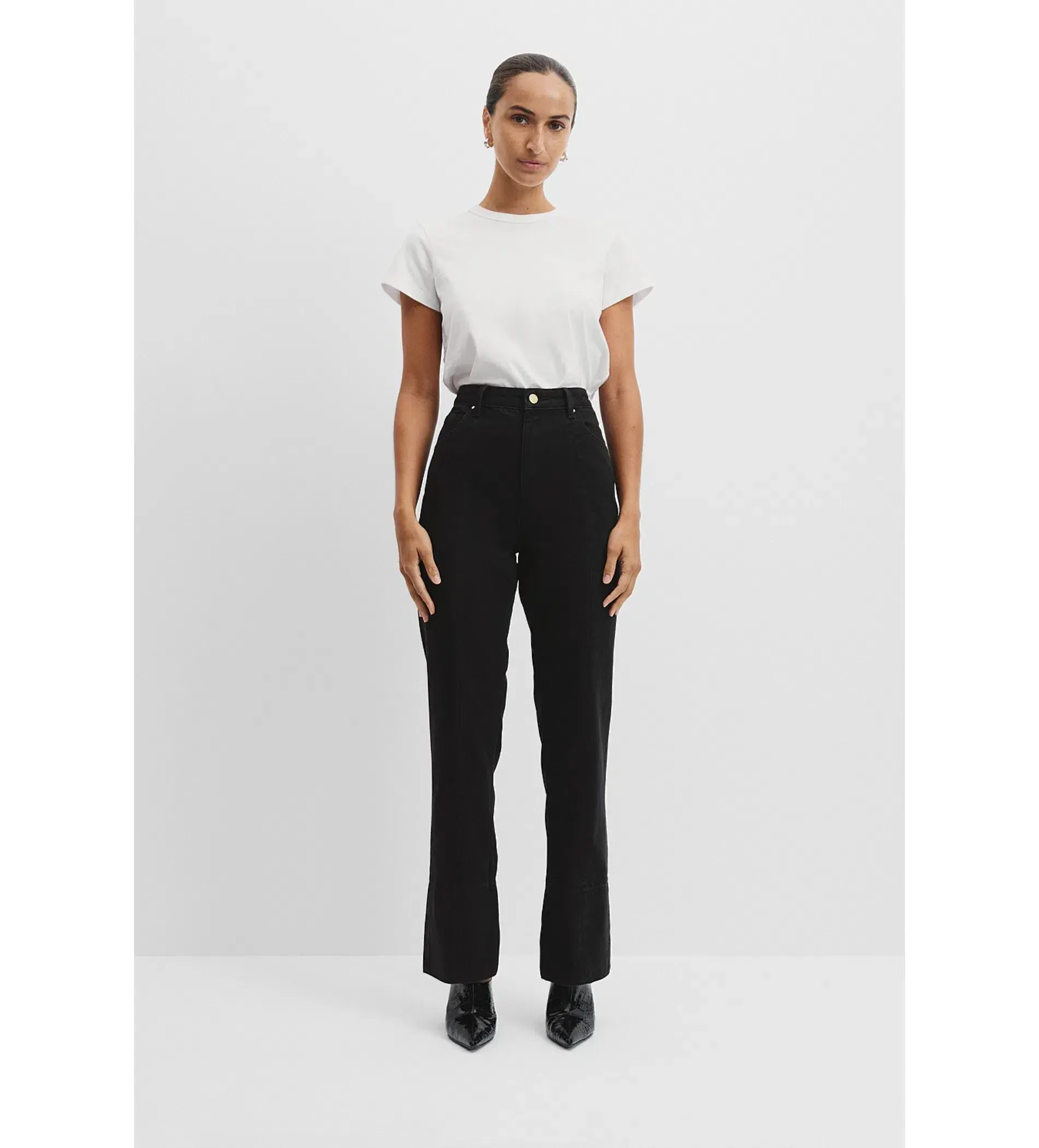 Country Road Cigarette Jean Black Size AU 6 - Image 1