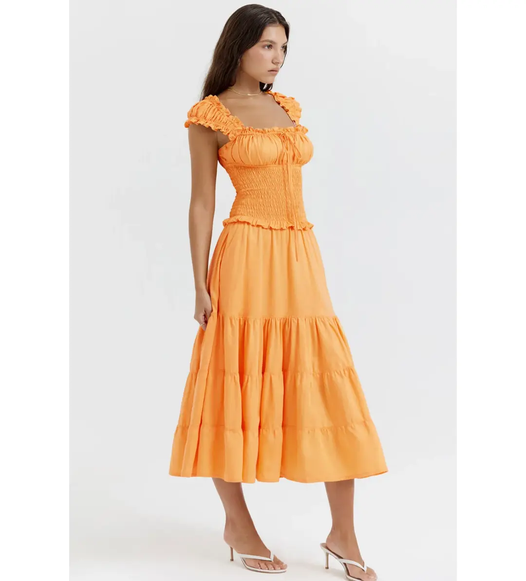 House of CB Phedra Dress Apricot Size M / AU 10 for rent on The Volte - main image